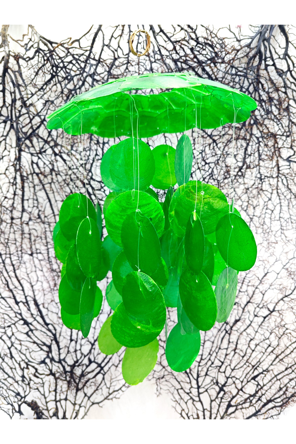 8"MOTHER-OF-PEARL WIND CHIME
