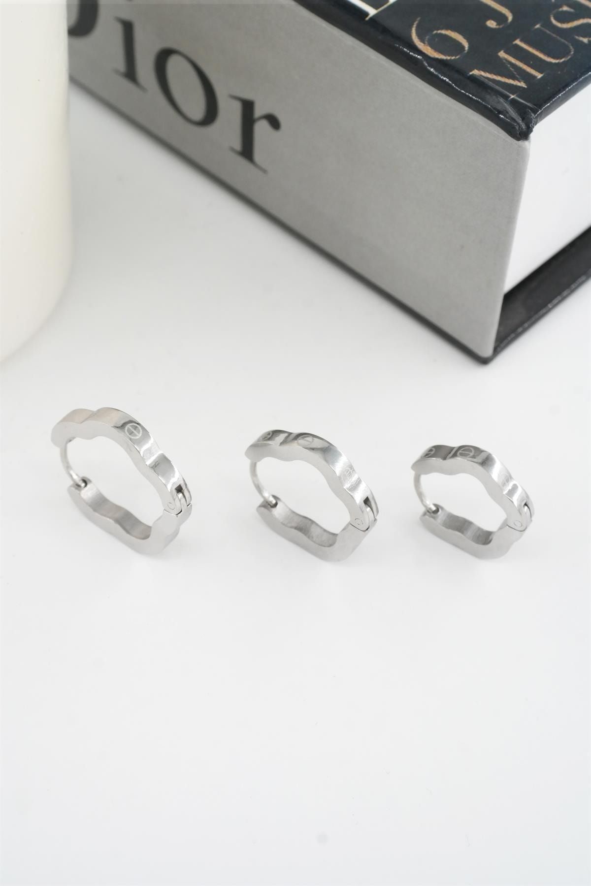 Stainless steel online earring set