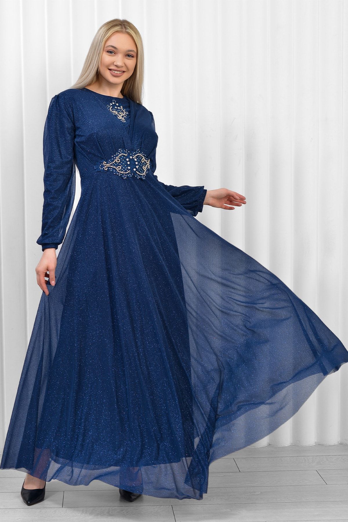Dark navy maxi dress clearance