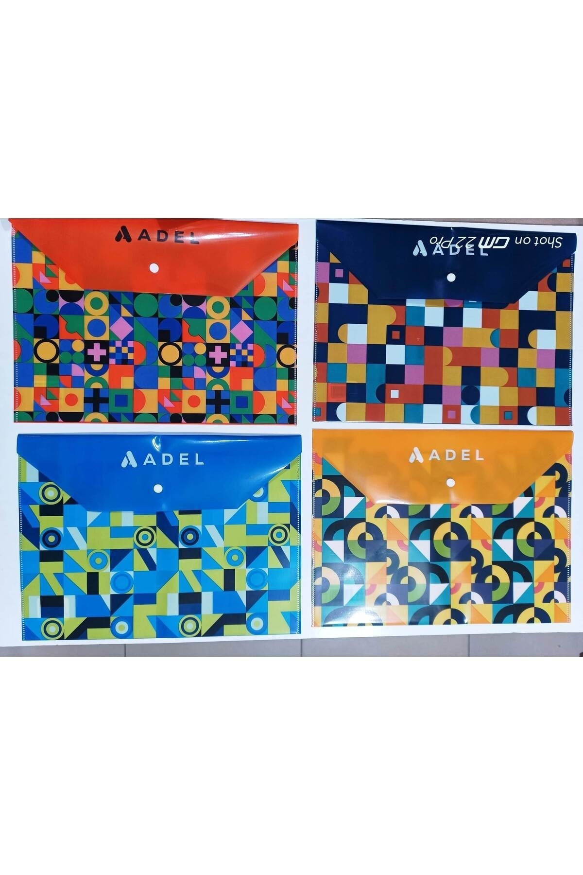 Adel Desenli çıt çıtlı zarf Dosya (2adet)