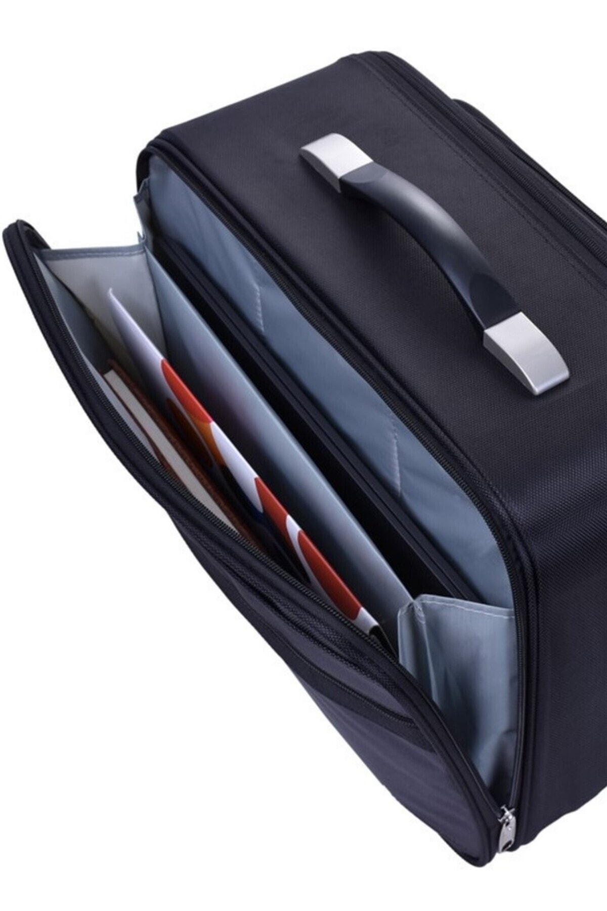 Çantaland  Lüx Kasalı Siyah Pilot, Evrak, Laptop, Notebook Çantası - Görsel 5