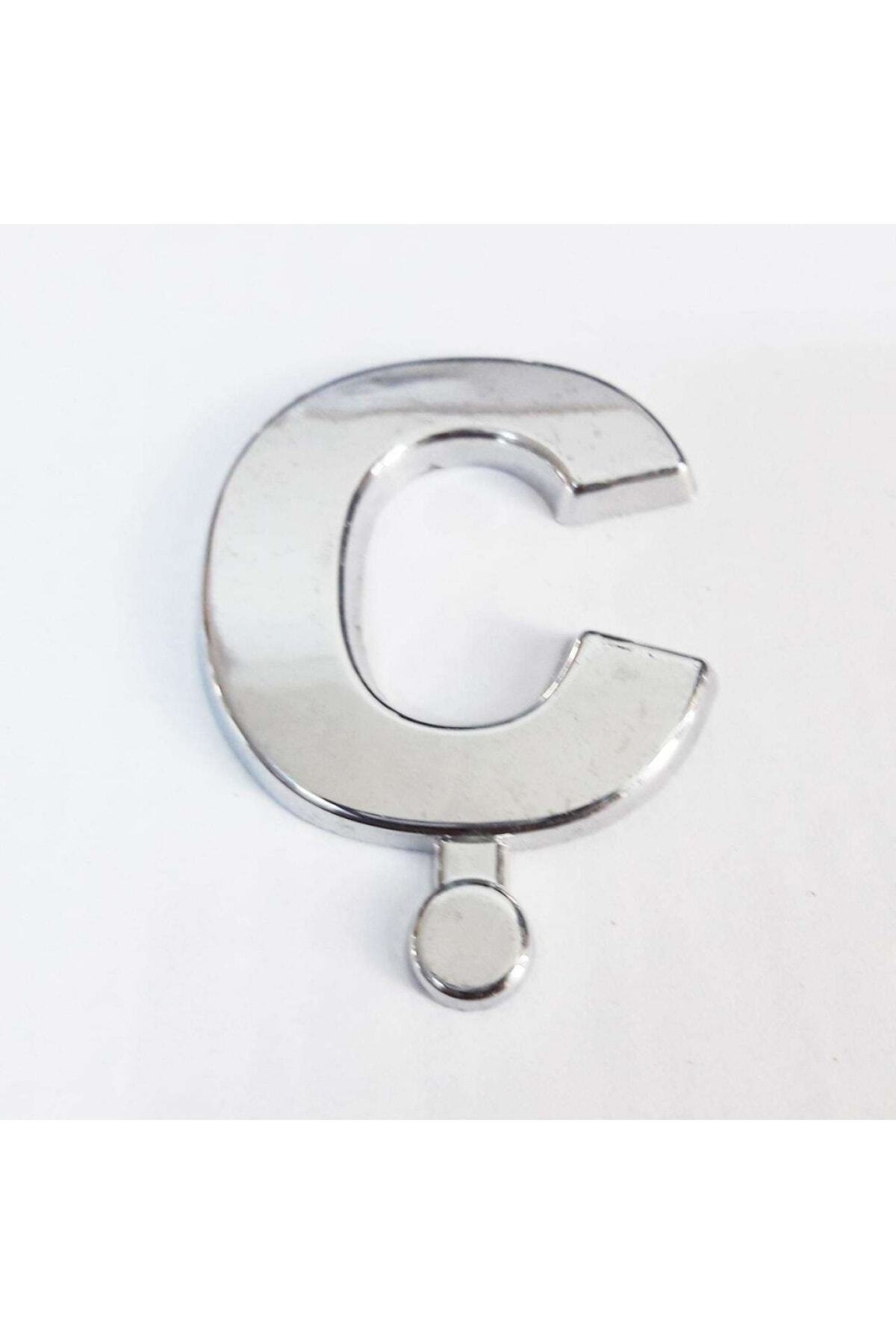 naque 9 Cm Adeziv Cromat Tip Vila - Litera C - One Size