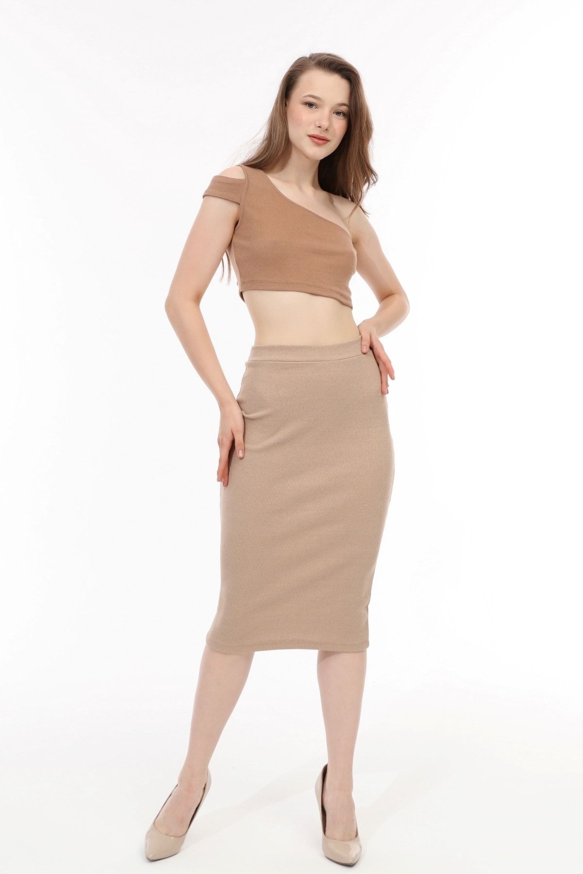 Pencil skirt deals and top set