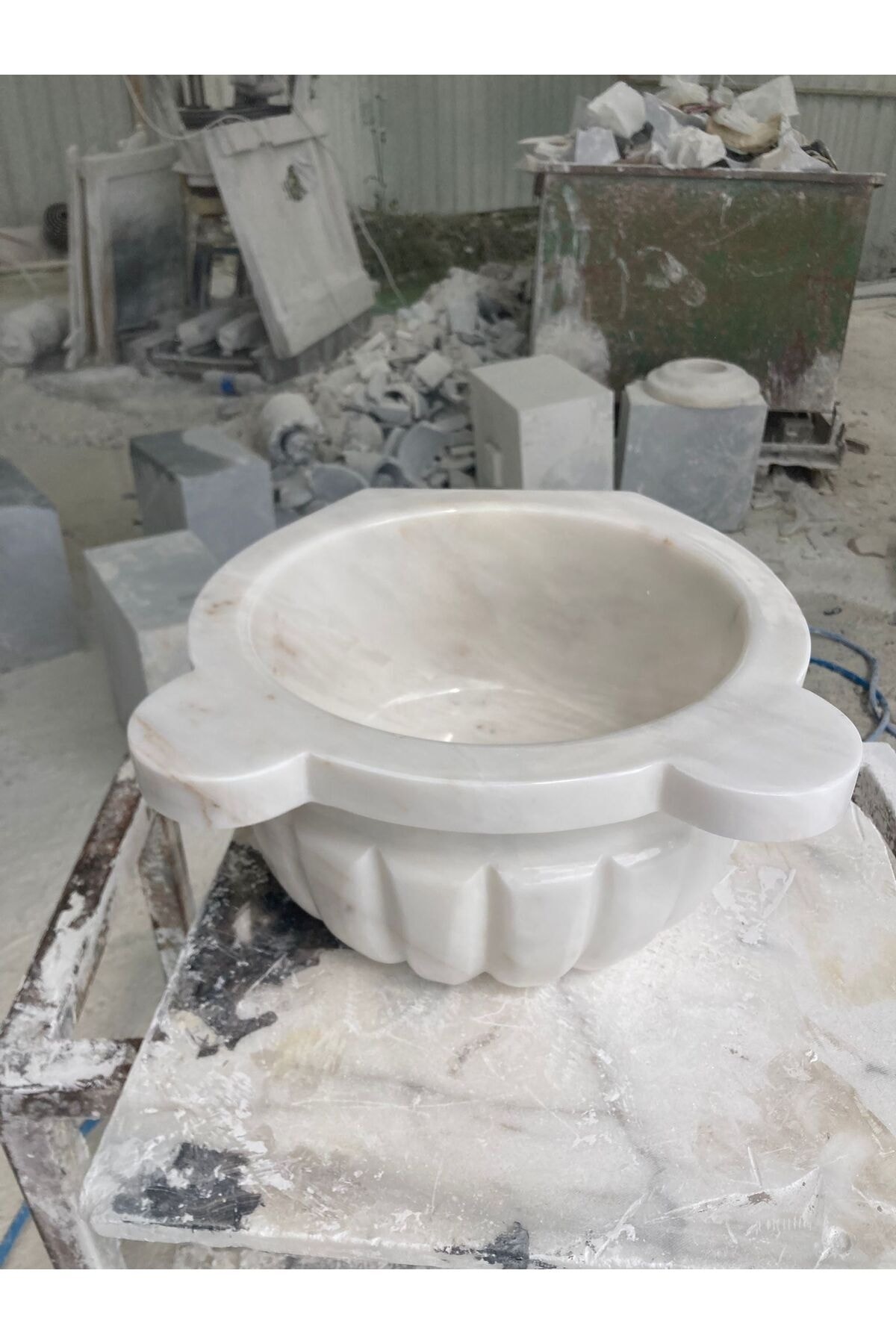 MarbleTrend Hamam Kurnası Kavun Dilimli