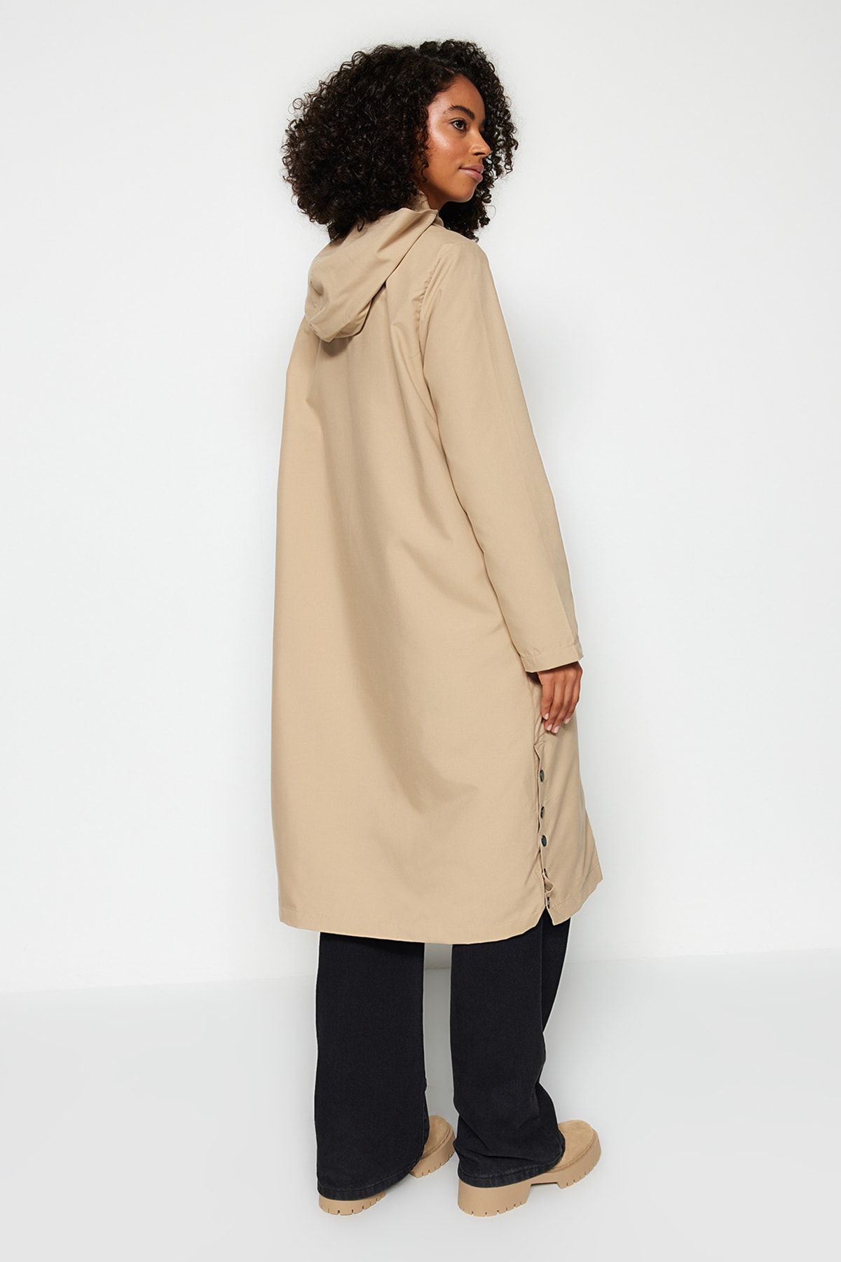 Dark beige cheap trench coat