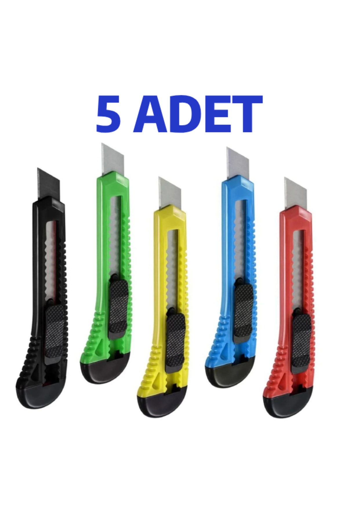 nistabolje 5 Adet Maket Bıçağı Büyük Boy Bıçak Falçata