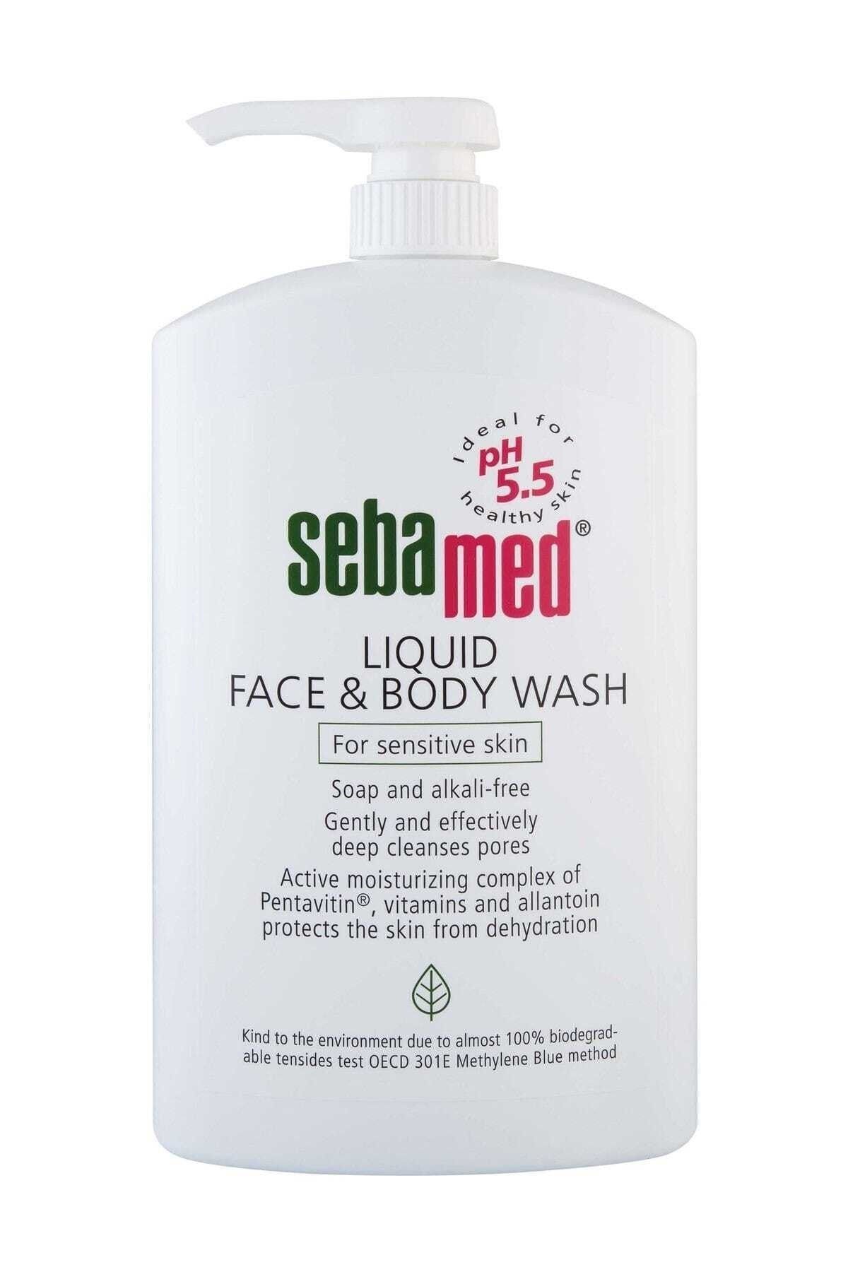 Sebamed ژل تمیزکننده طبیعی حفاظتی صورت و بدن پوست 1000 میلی لیتر