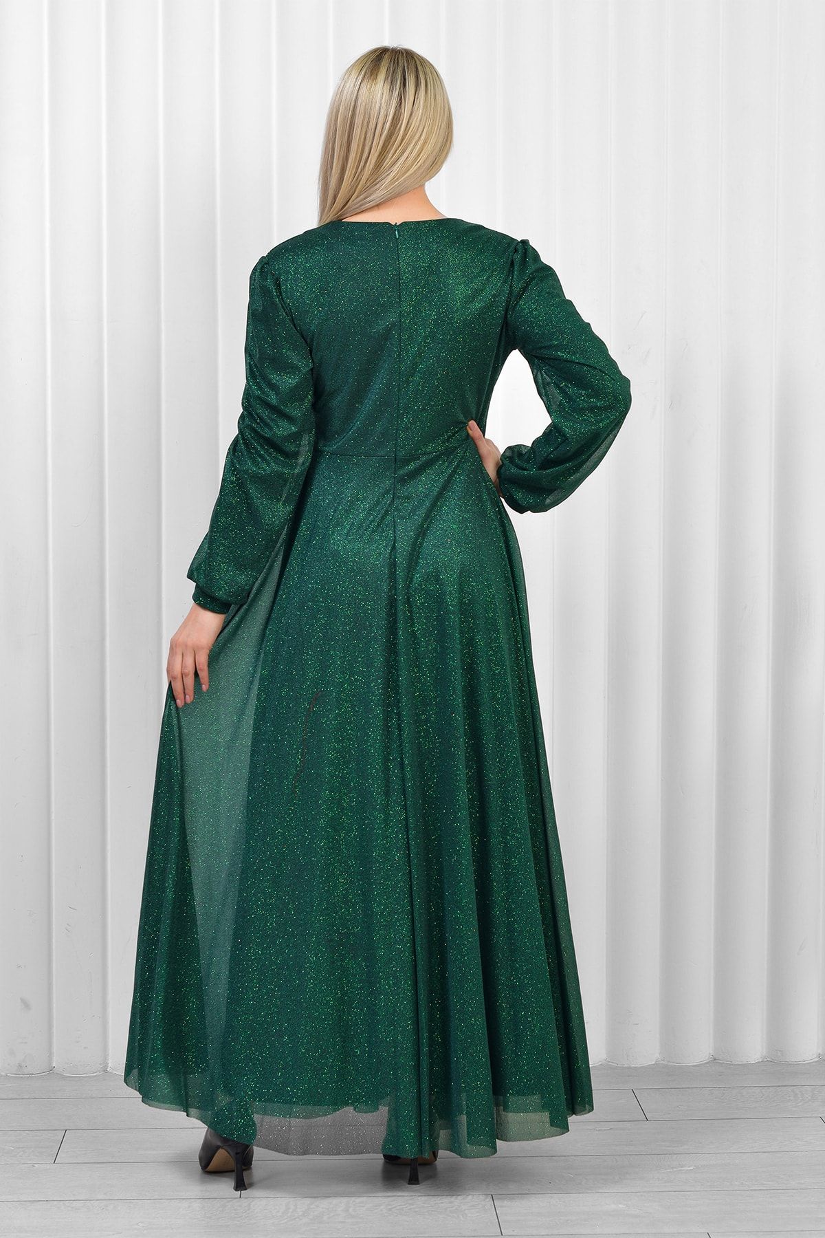 Deep green online maxi dress