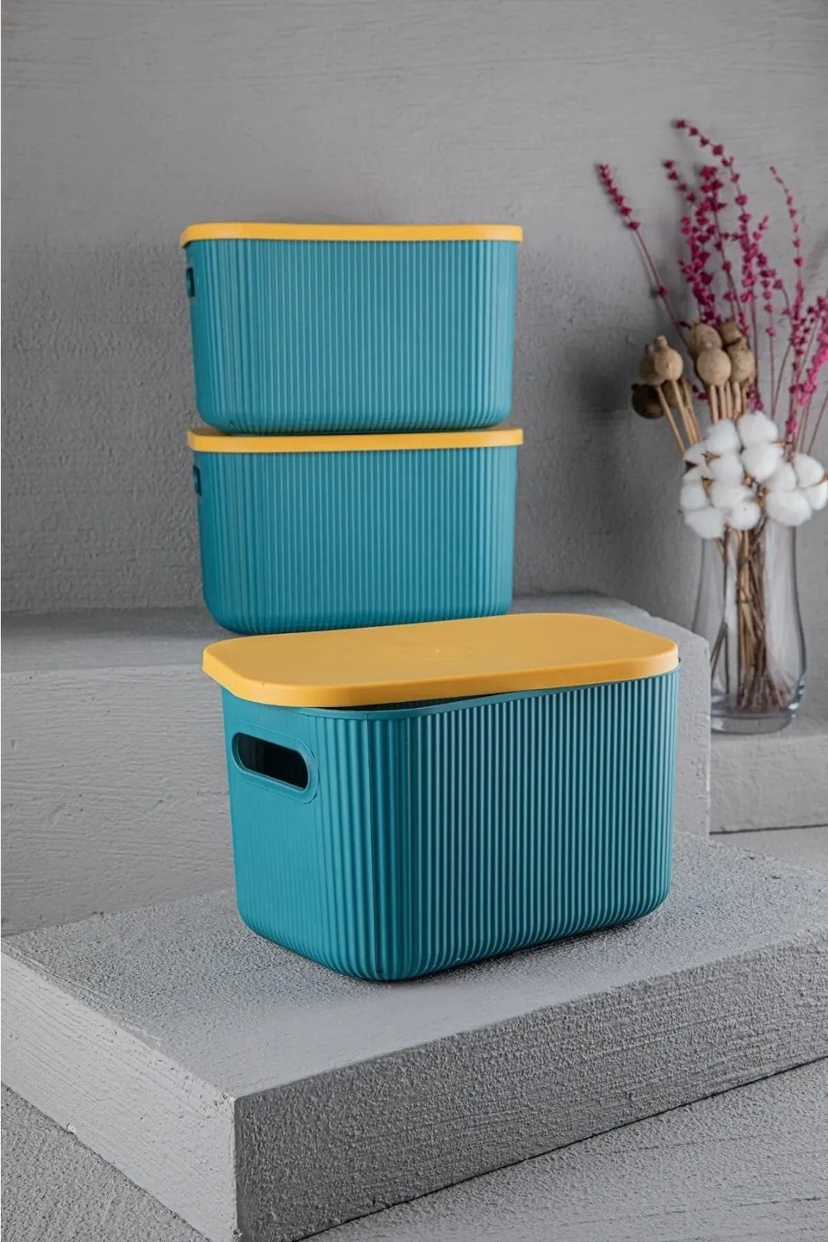 Moryan Bread Box and Basket Green Plastic Trendyol