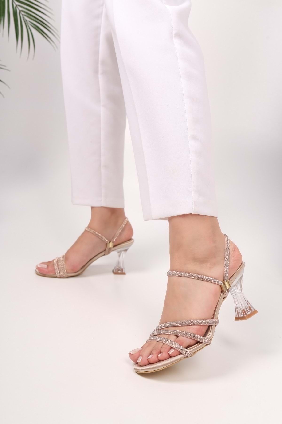 Shoeberry-Women's Yeda Ten Satin Stone Heeled Slippers&Shoes 2