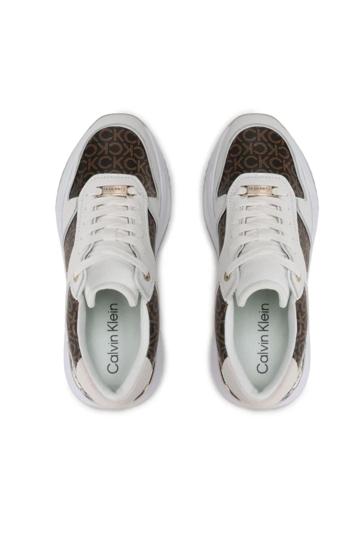Calvin Klein Sneakers White Mid heels 5 9 cm Trendyol