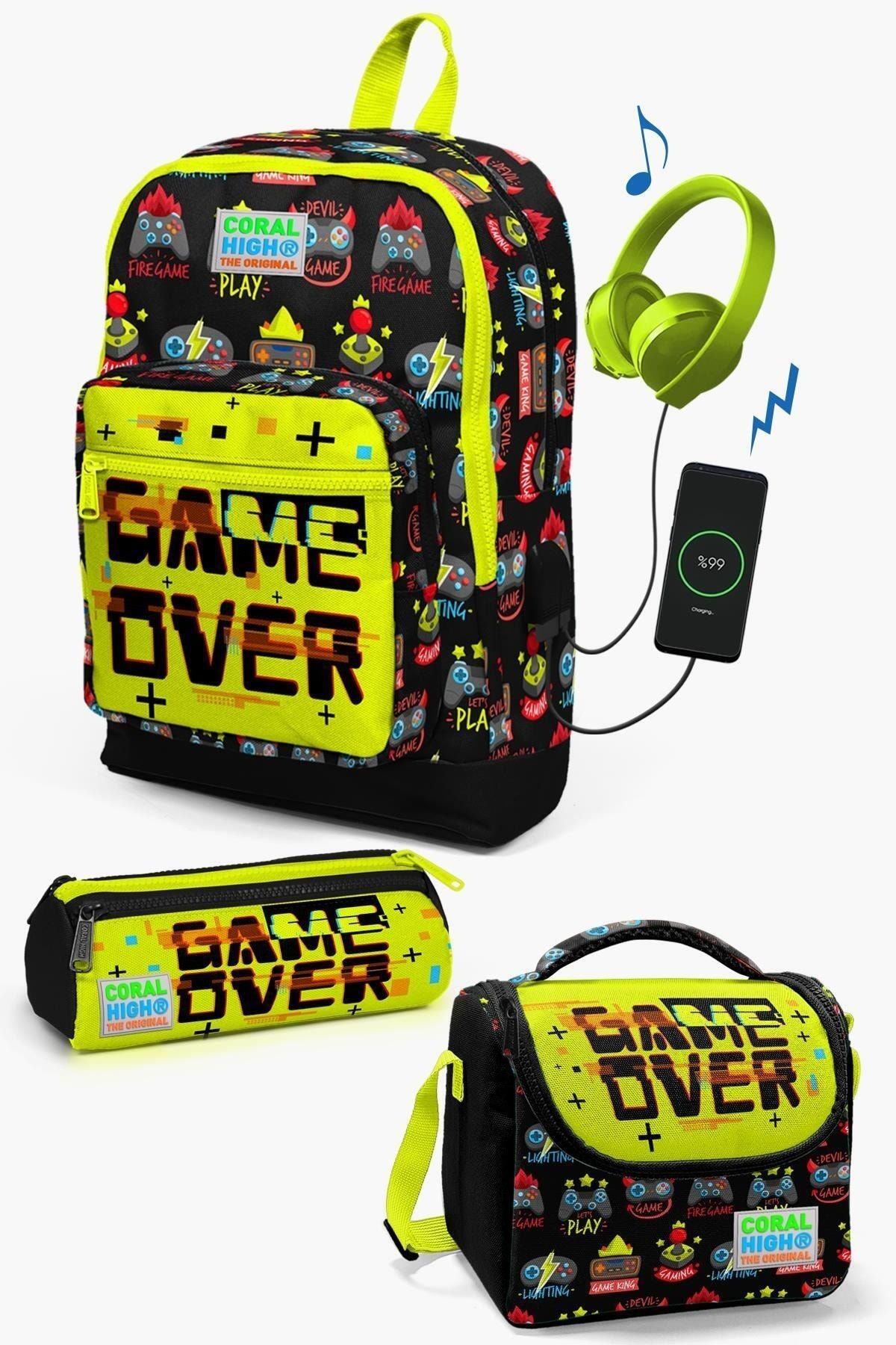 School bags at game sales