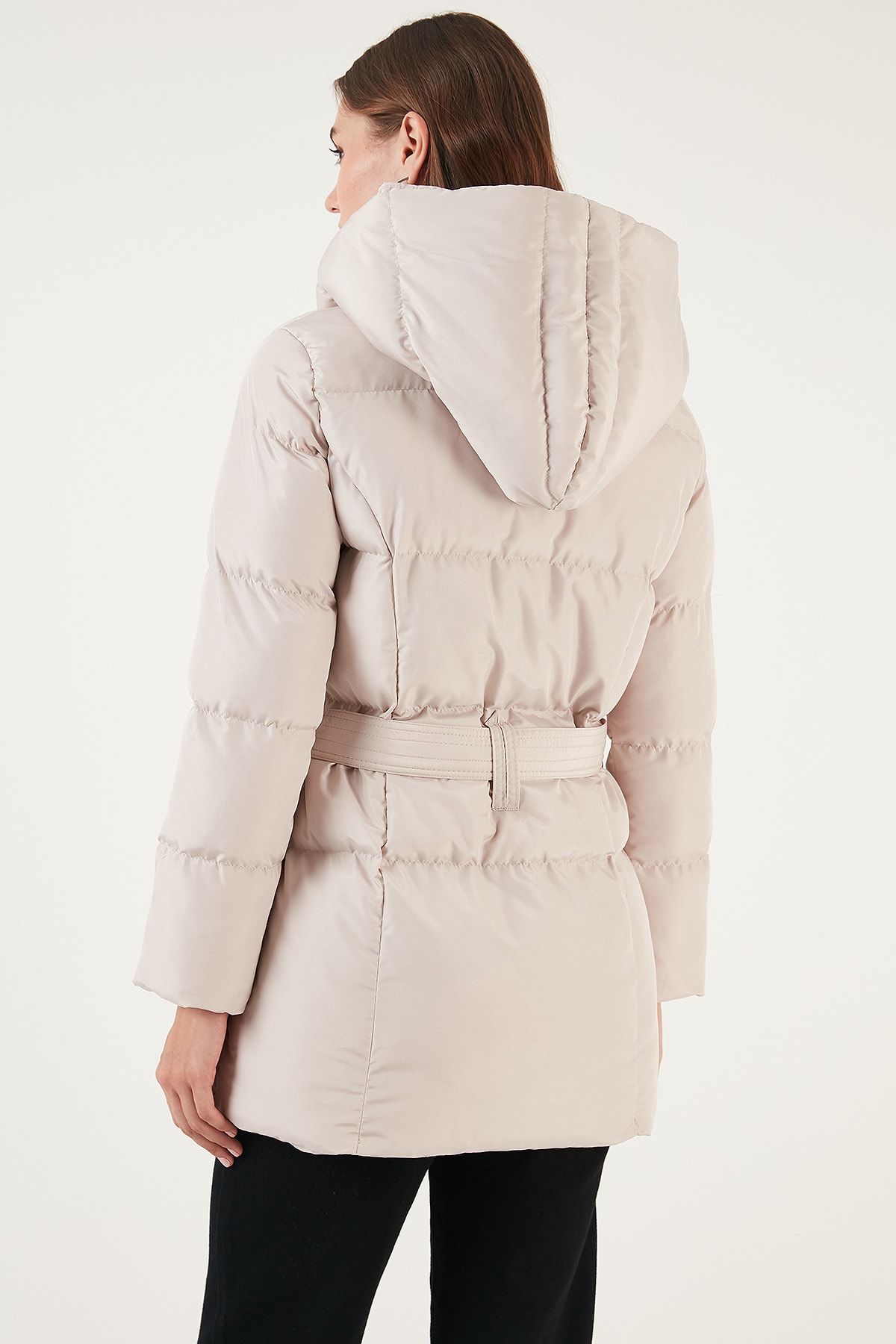 Threadbare stanley belted deals puffer coat with hood