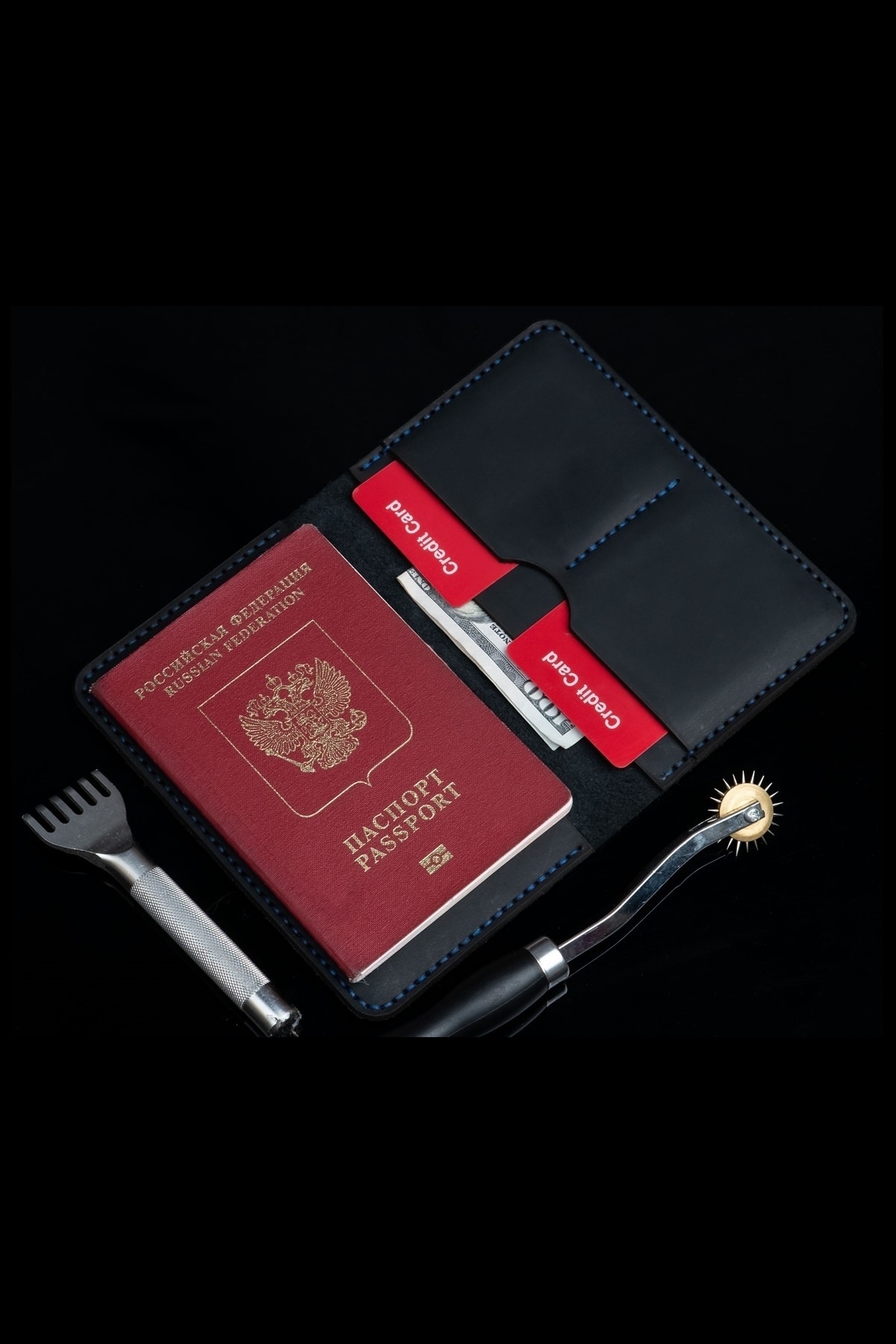 کیف پول مردانه مشکی Lost Slope | BYU56486864851 اورجینال - تصویر 3