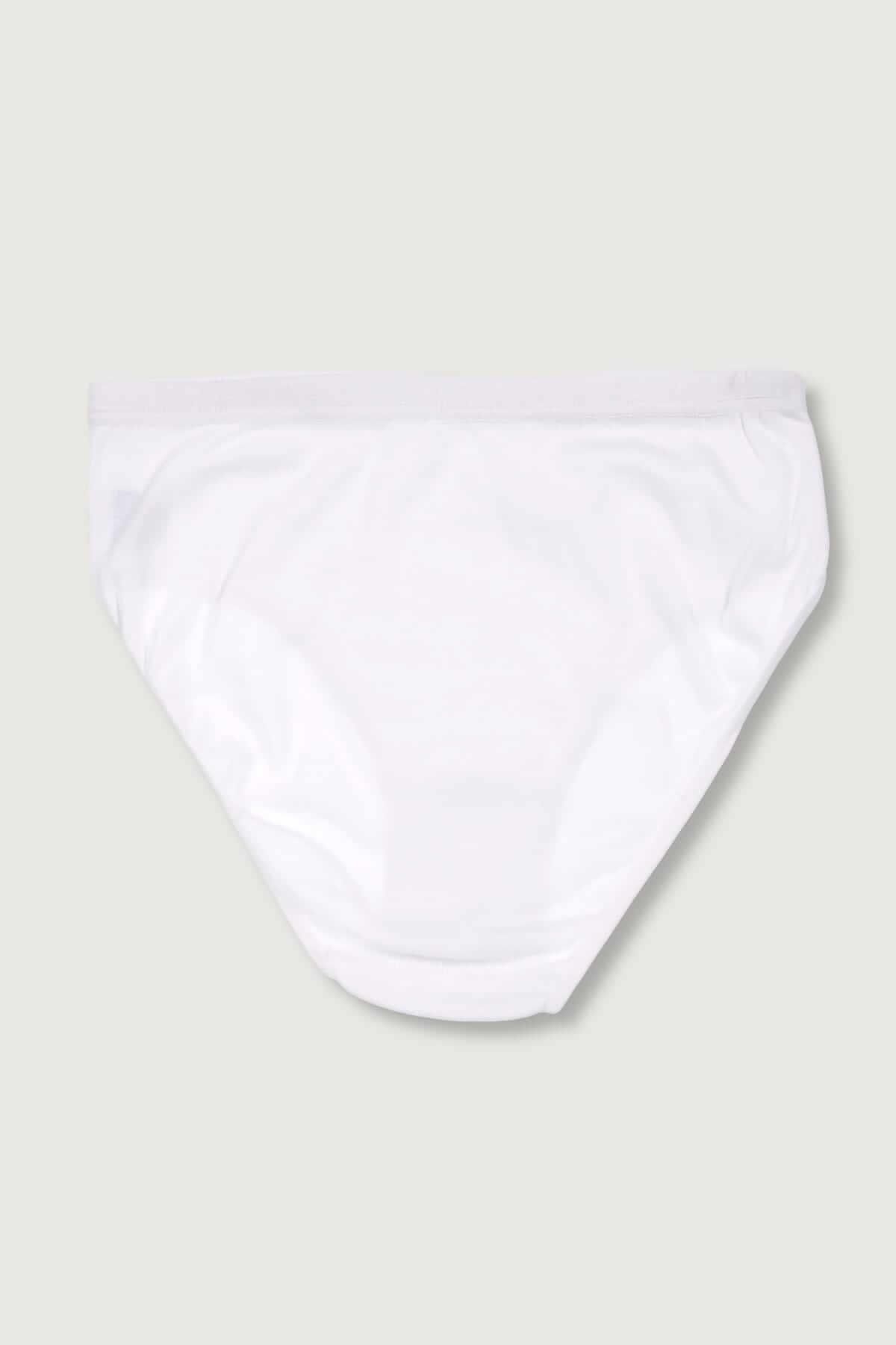 ÇamaşırcımShop-100% Cotton Ribbed Bato High Waist Panties 2