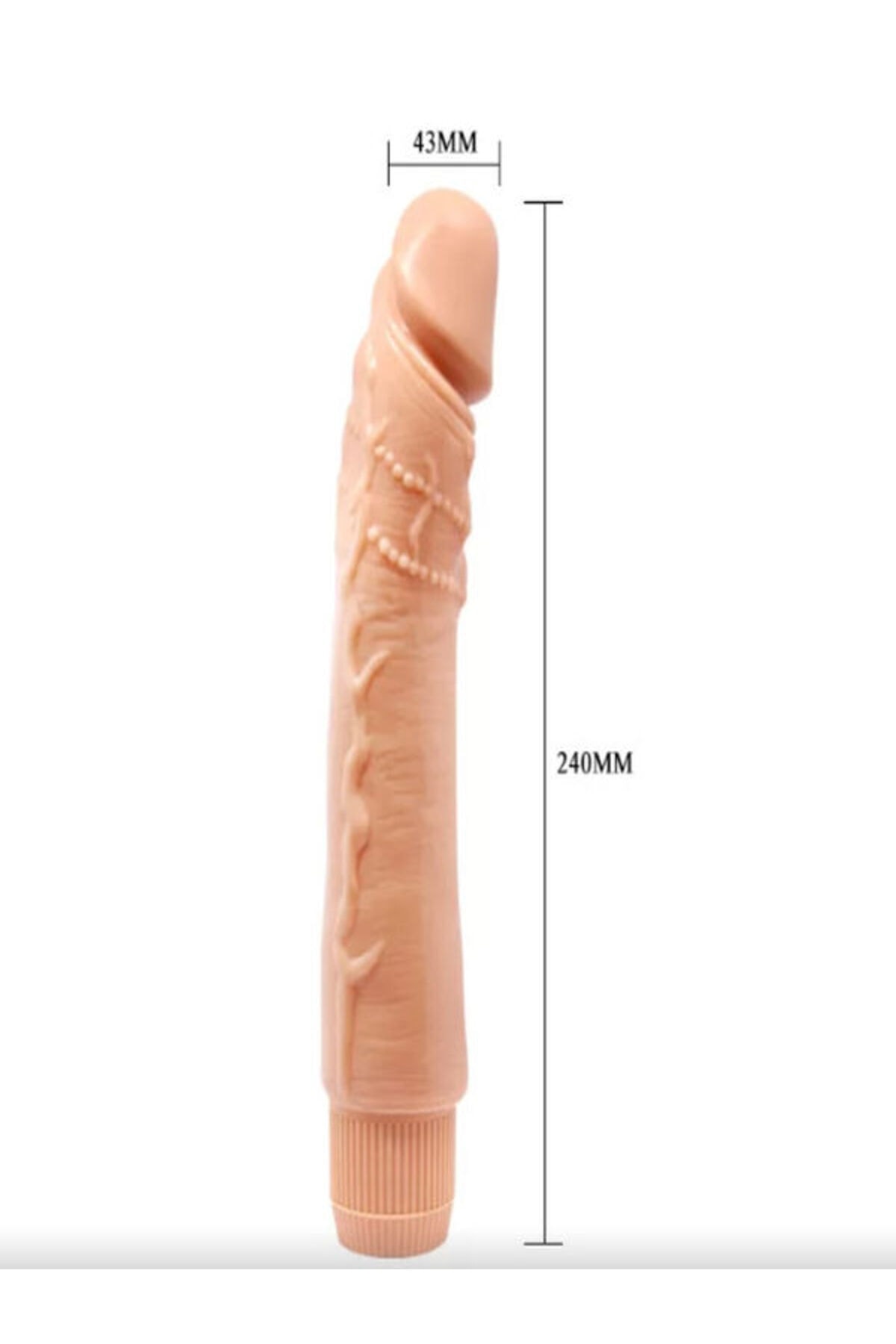 TİTREŞİMLİ GERÇEKÇİ VİBRATÖR 24 CM 2
