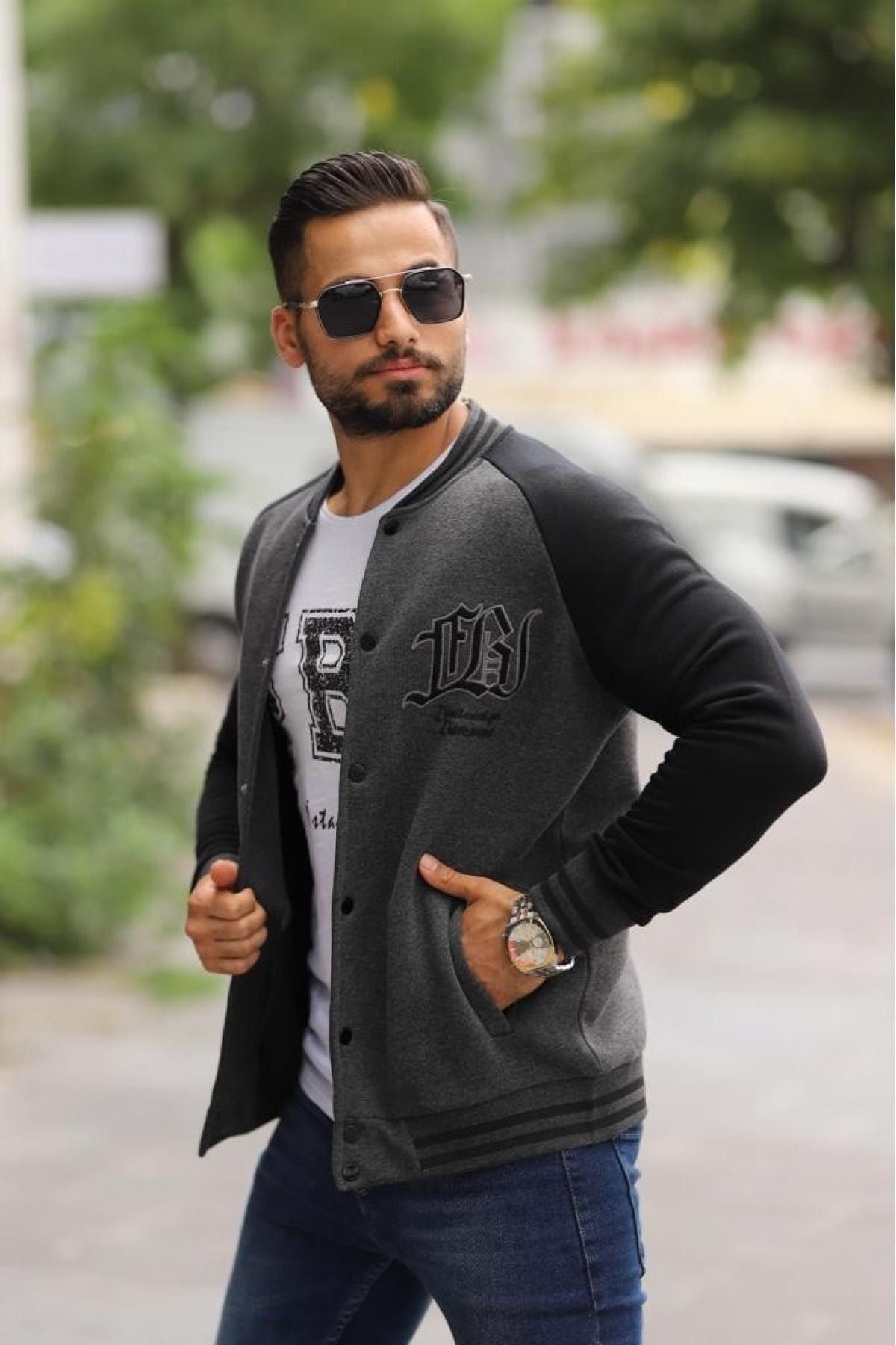 FBI College Jacket 95080 Trendyol