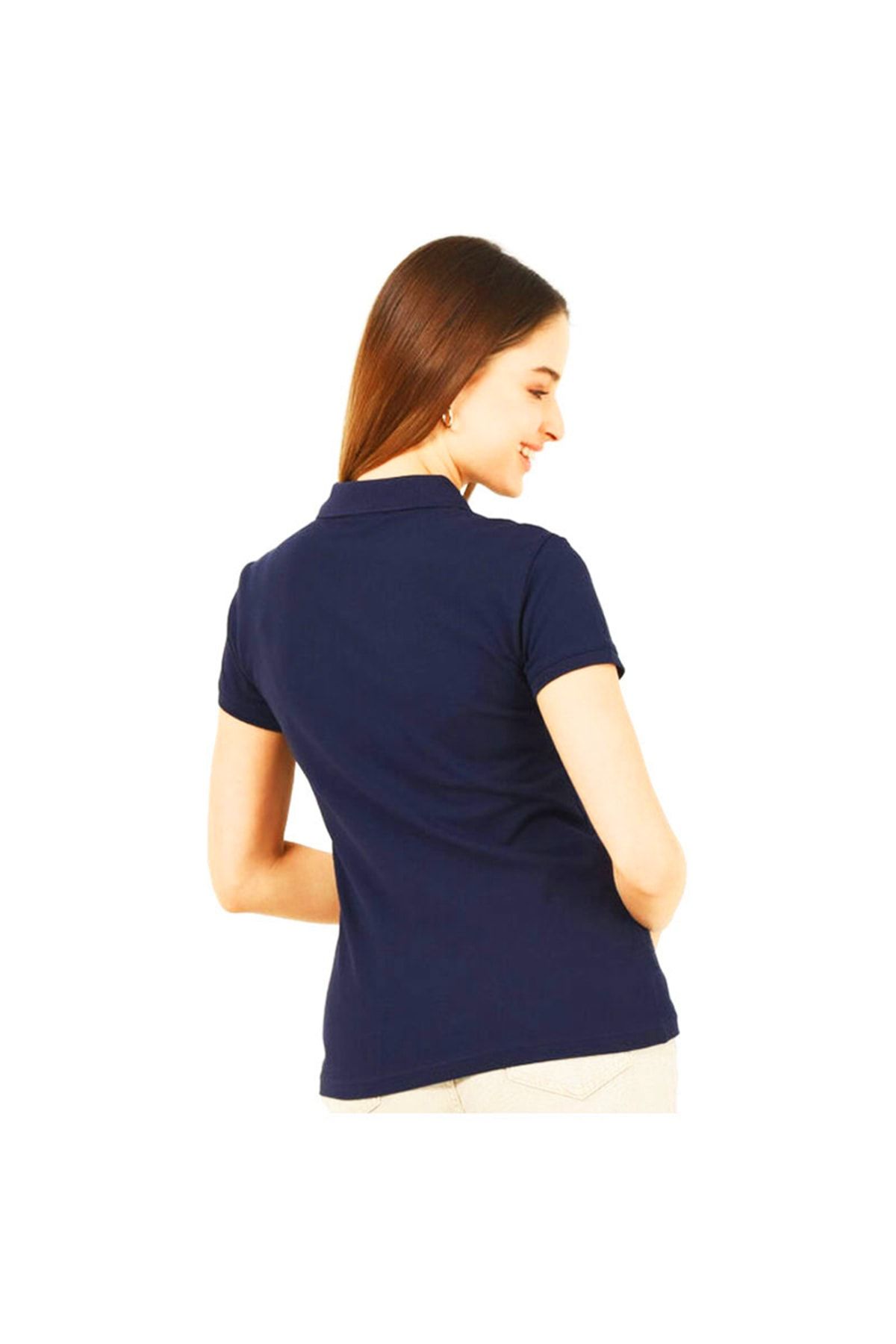 REMS-Wilson Navy Blue Polo Collar Tennis T-Shirt Women 3