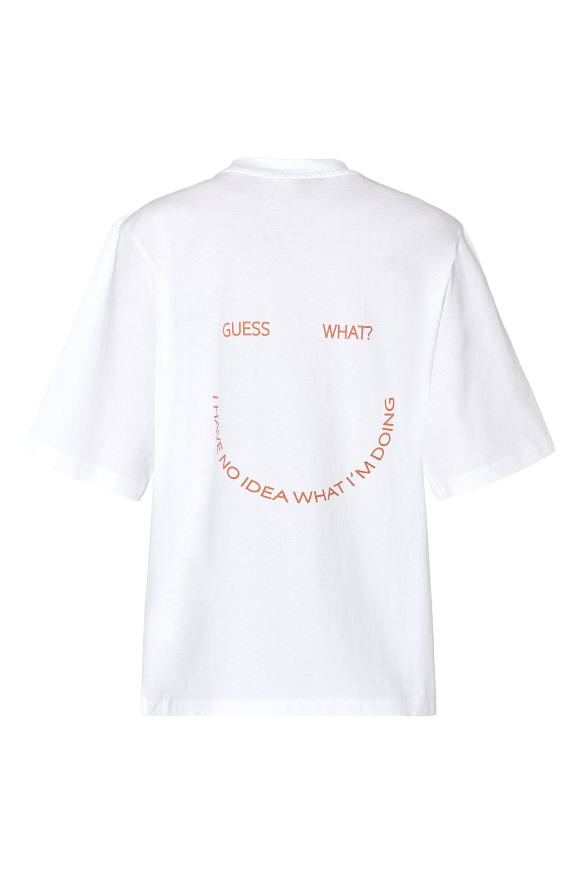 Sister's Point-T-Shirt damski/dziewczęcy biały/łososiowy 2