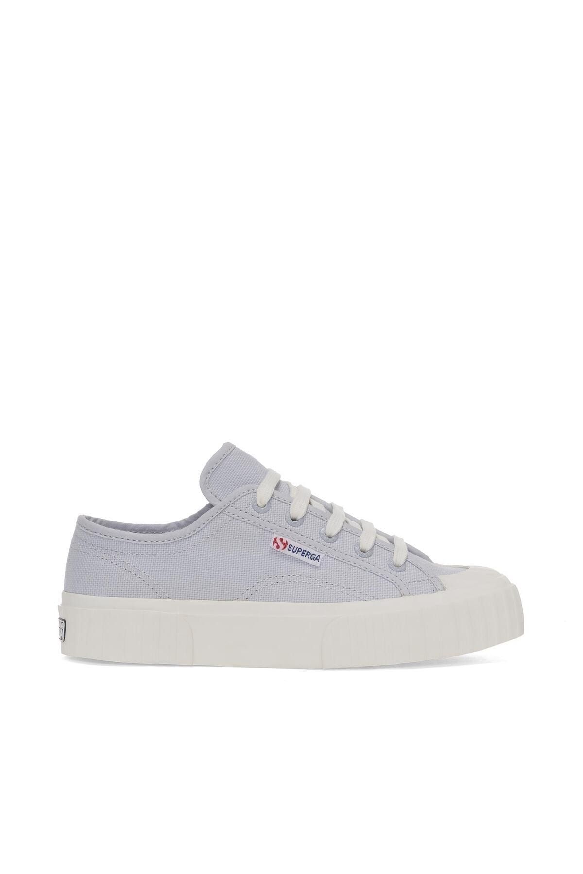 2630 راه راه یونیسکس خاکستری یاسی کم برش Superga