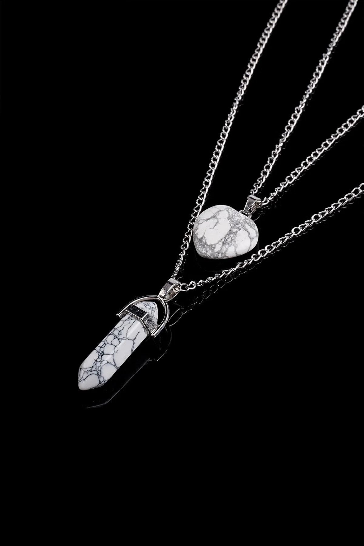White howlite necklace new arrivals
