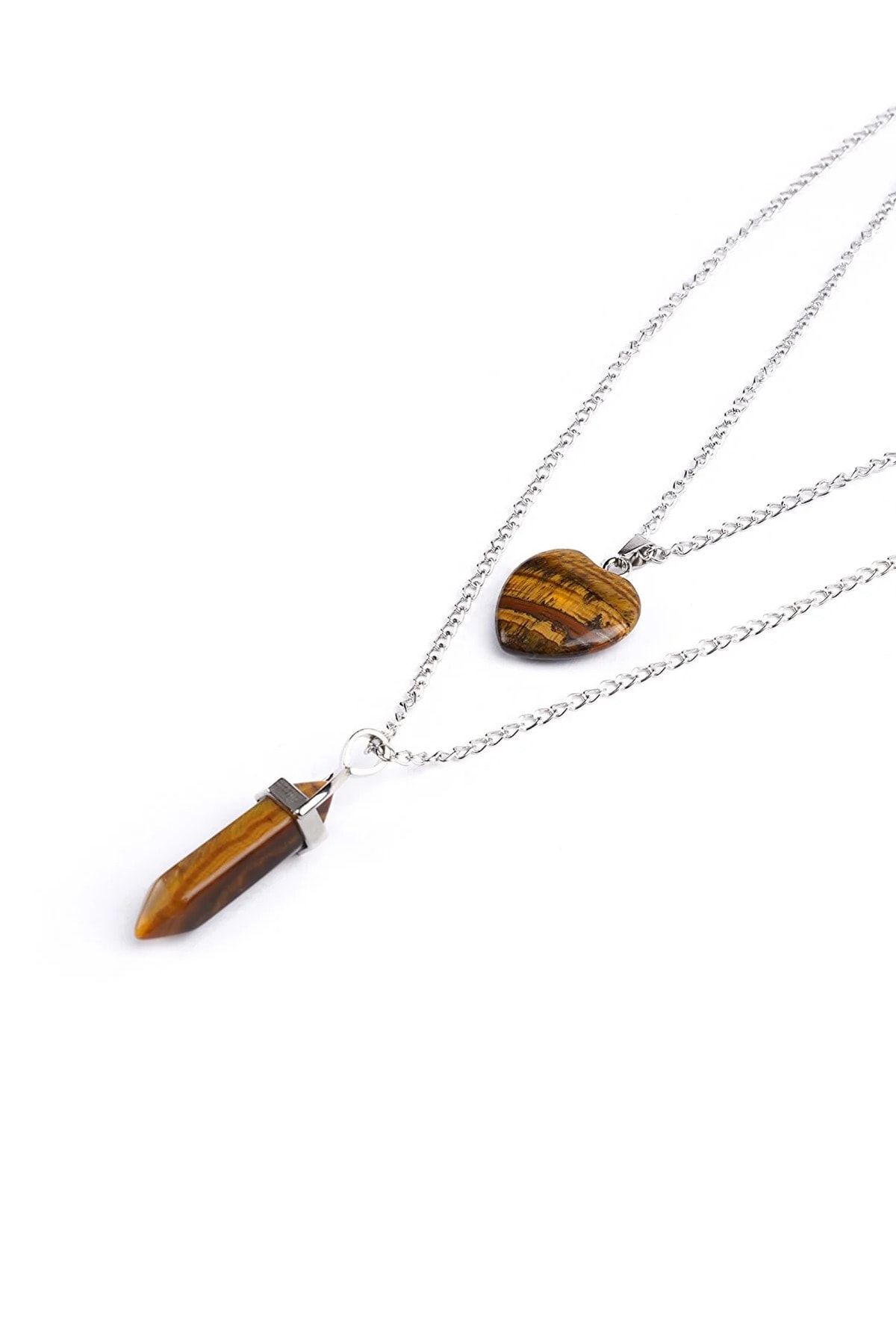 Tiger Eye Pendant, Heart Shape Stone, Tigers Eye Necklaces, Silver Tiger Eye,  Natural Tiger Eye,honey Moon Gift,lady Gift. - Etsy