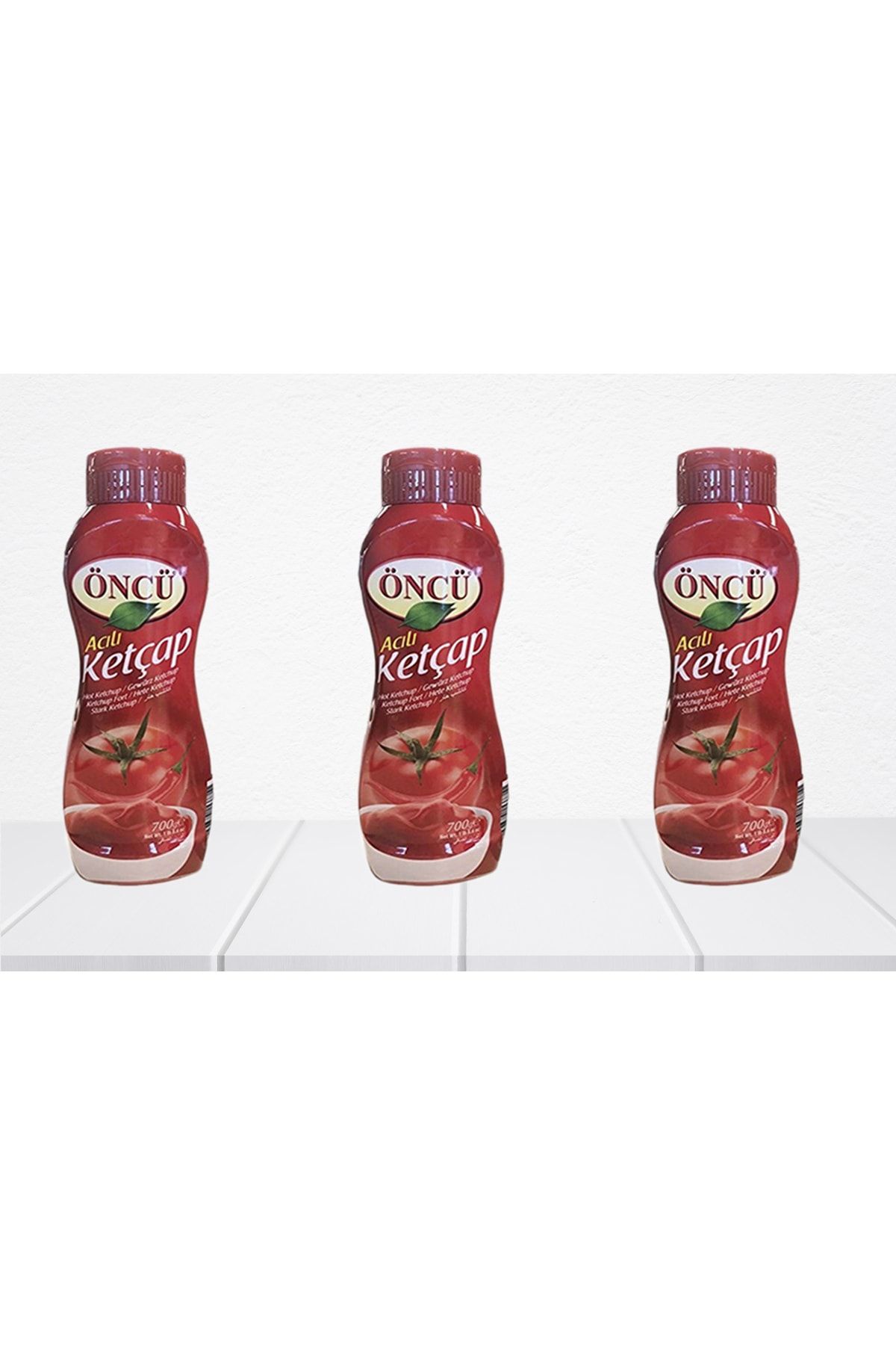 Öncü Acılı Ketçap 700 g 3 adet