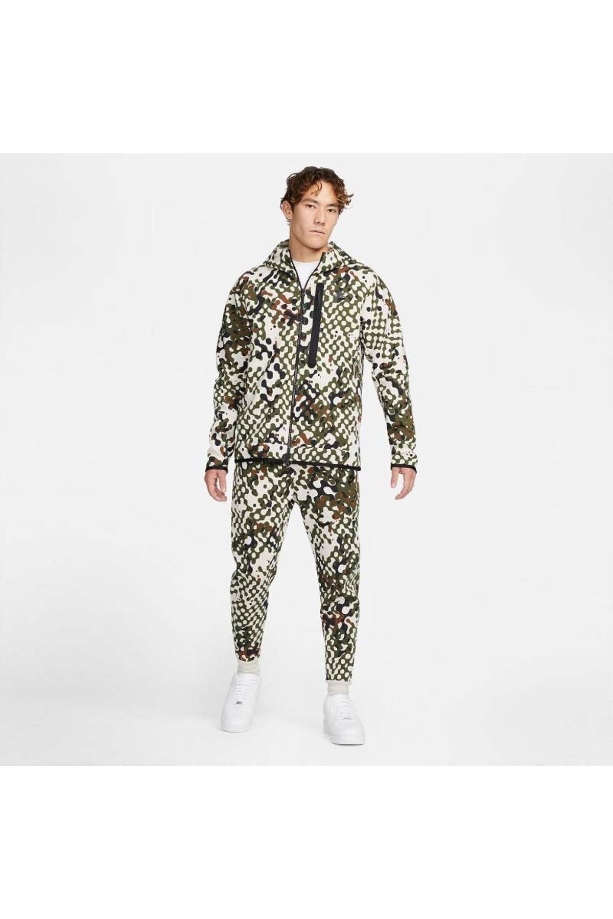 Nike Sportswear Tech Fleece Erkek Ye il E ofman Alt Erkek Spor Outdoor