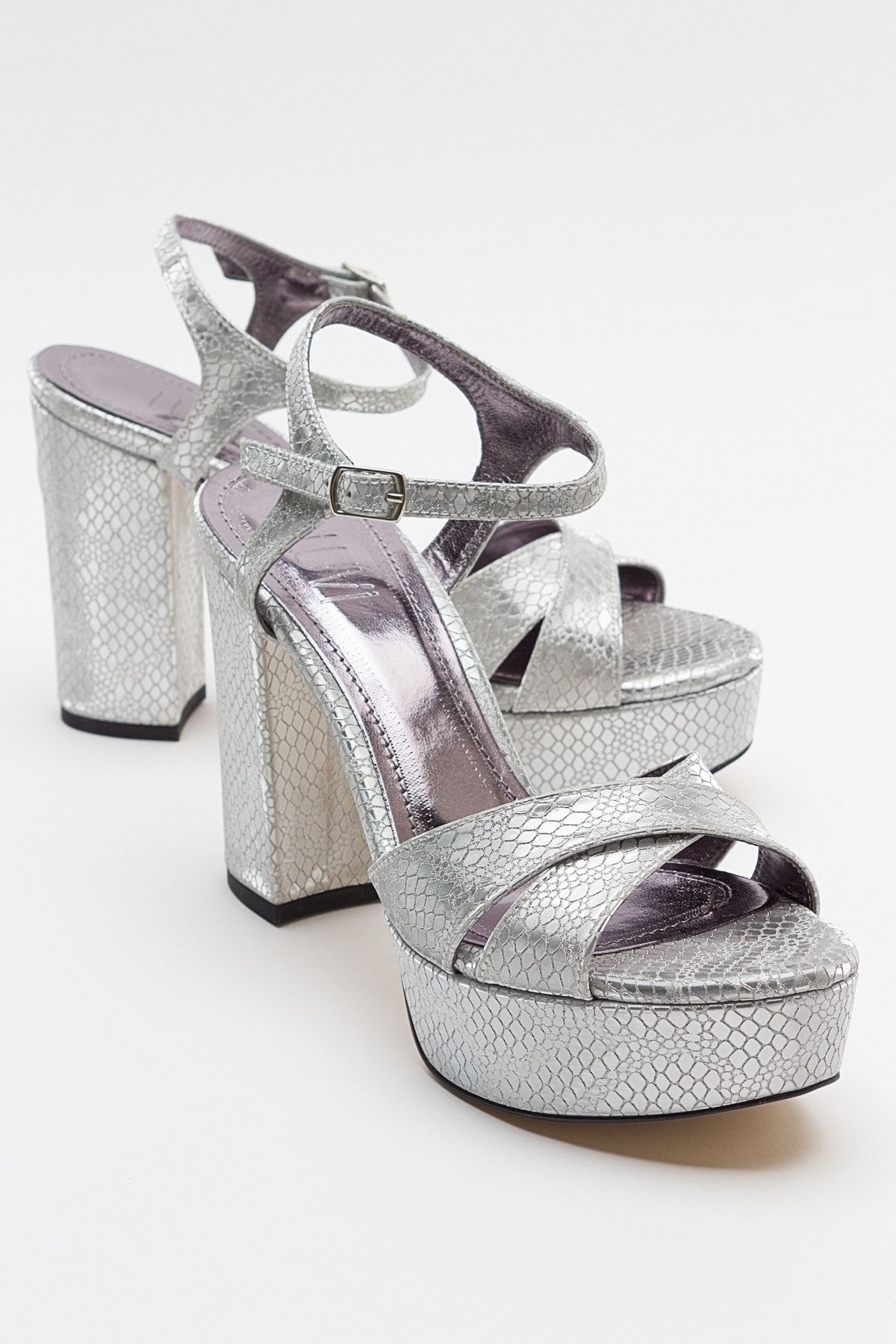 Silver glitter sale platform shoes