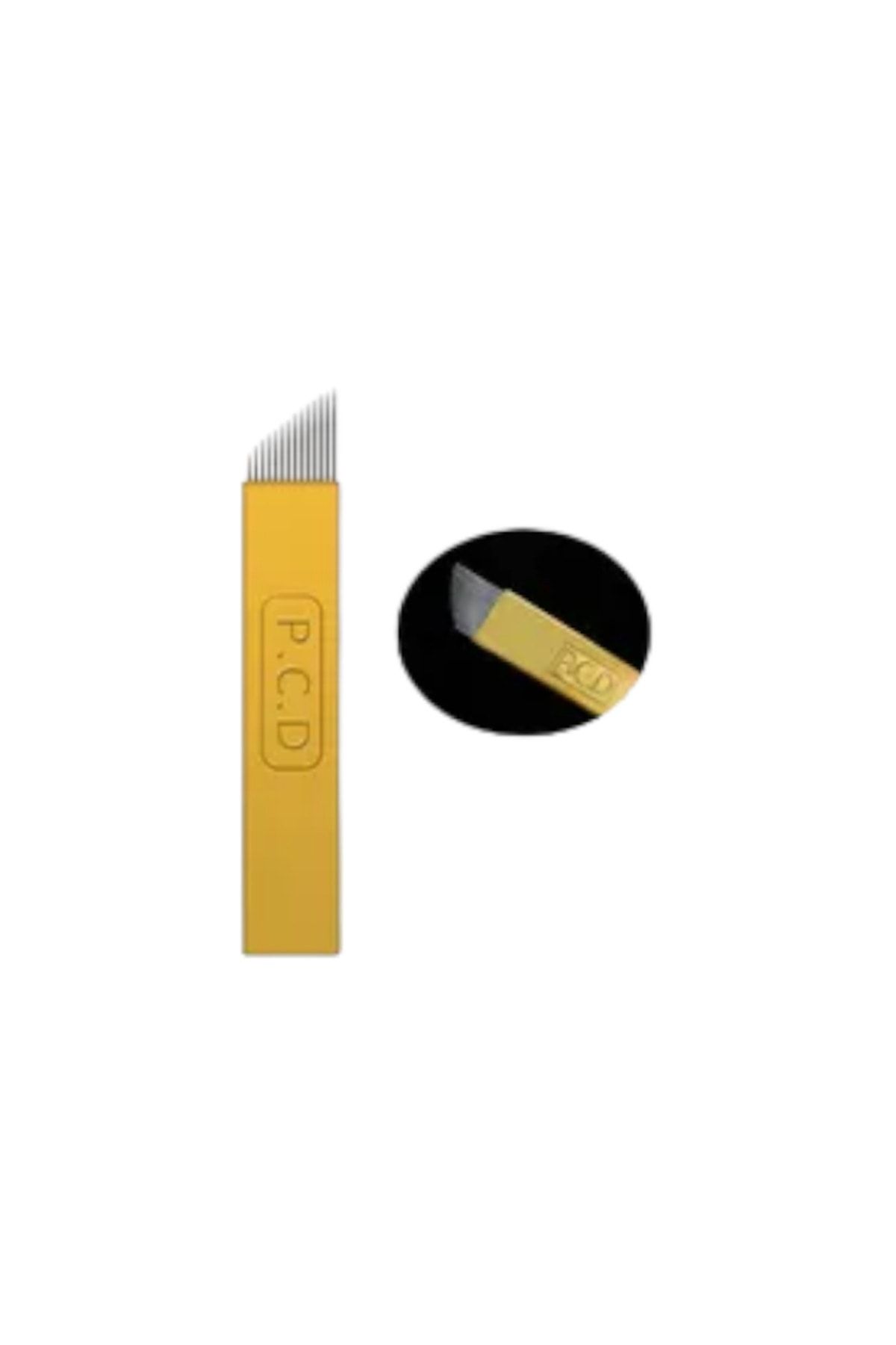 iğnem-14' Pin Gold Yellow Pcd Microblading Needle Set of 10 2
