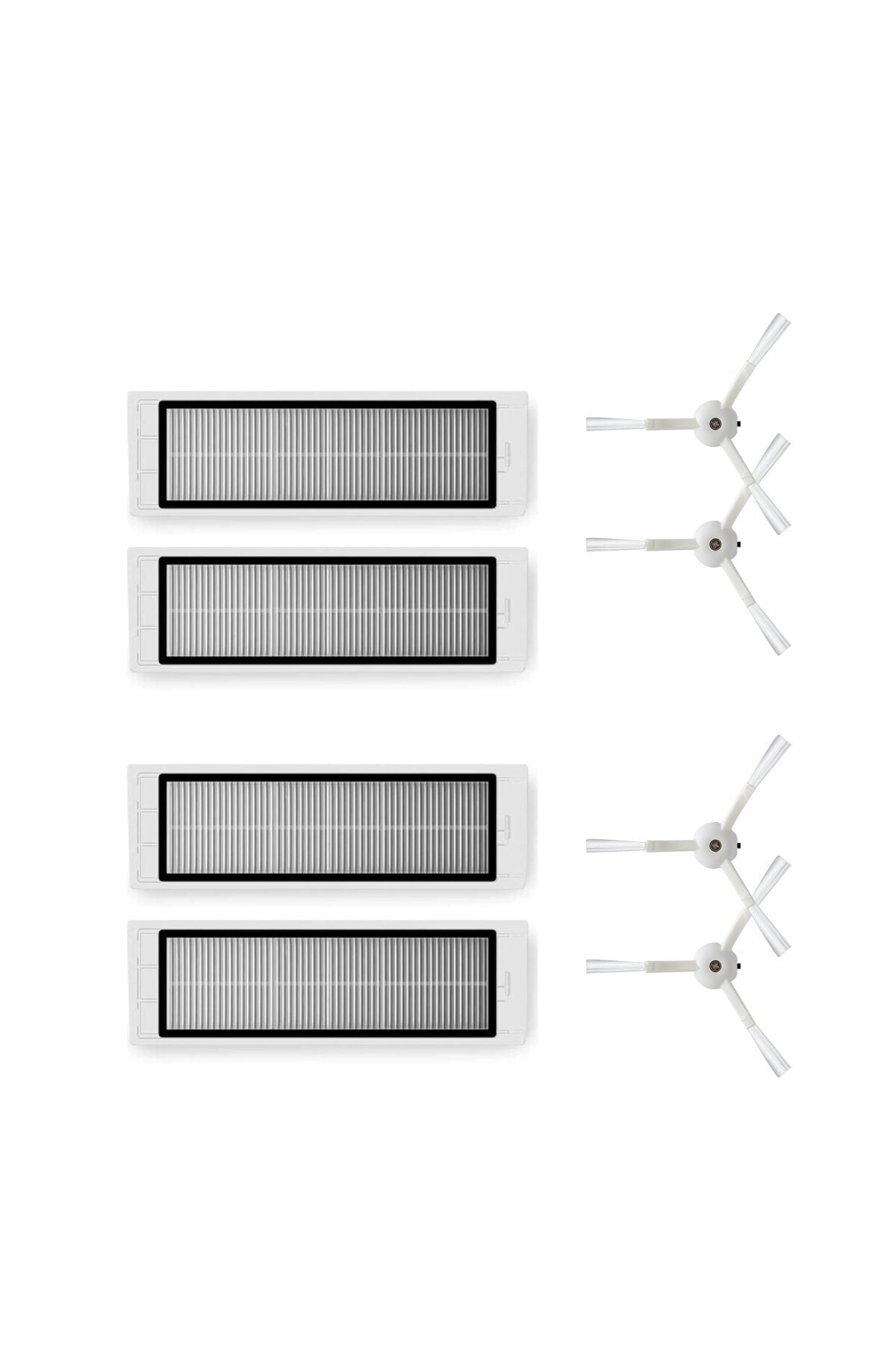 Xiaomi Vacuum Cleaner SDJQR02RR Compatible Replacement Hepa Filter Side Brush-8 Pieces