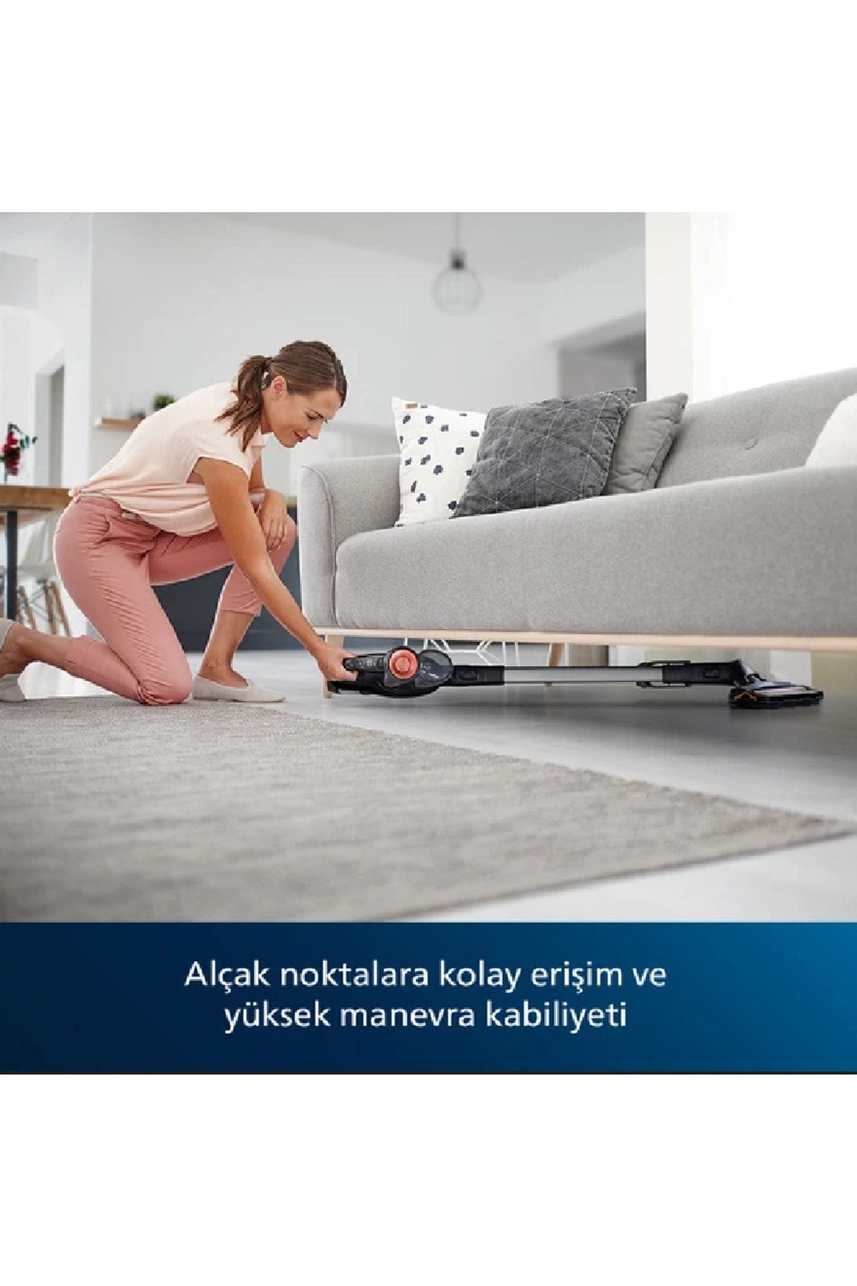 Dikey Süpürge Şarjlı Yüksek Emiş Güçlü Şarjlı Dikey Yeni Nesil Süpürge - 8