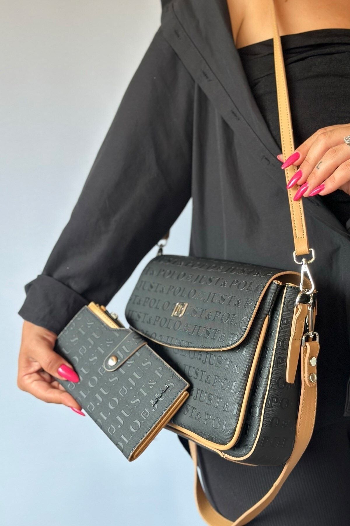 Just Polo Special Series Women s Cross Shoulder Bag with 2 Straps