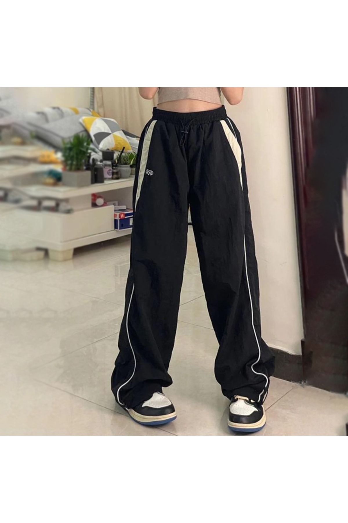 Thick striped pants sale