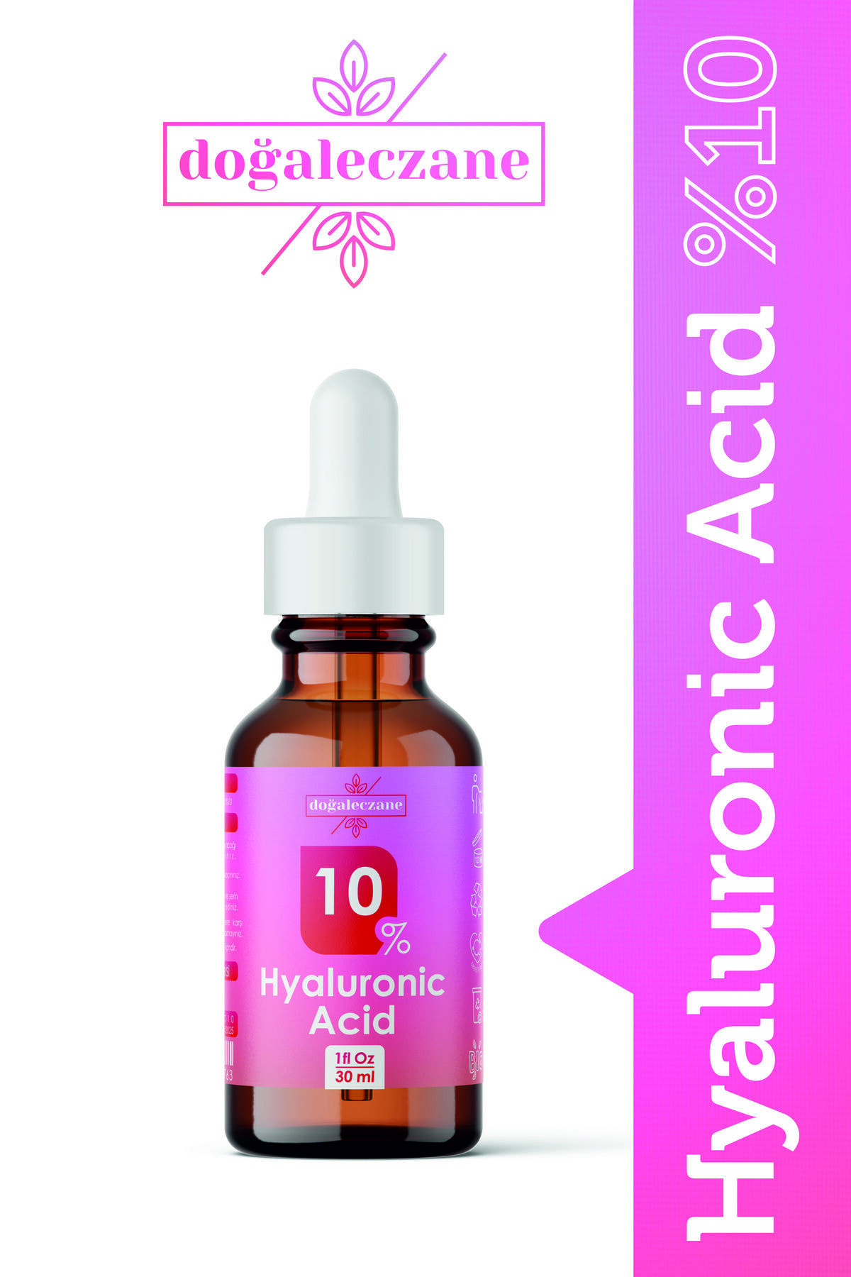 Doğal Eczane Kırışıklık Karşıtı Hyaluronik Asit %10 Serum 1 Adet