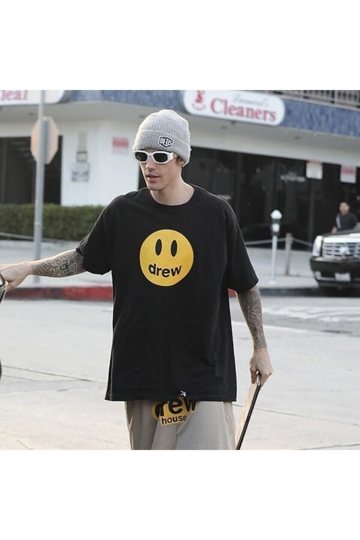 Adrift-Mole Sticker Justin Bieber - Drew House T-shirt ET1411 4