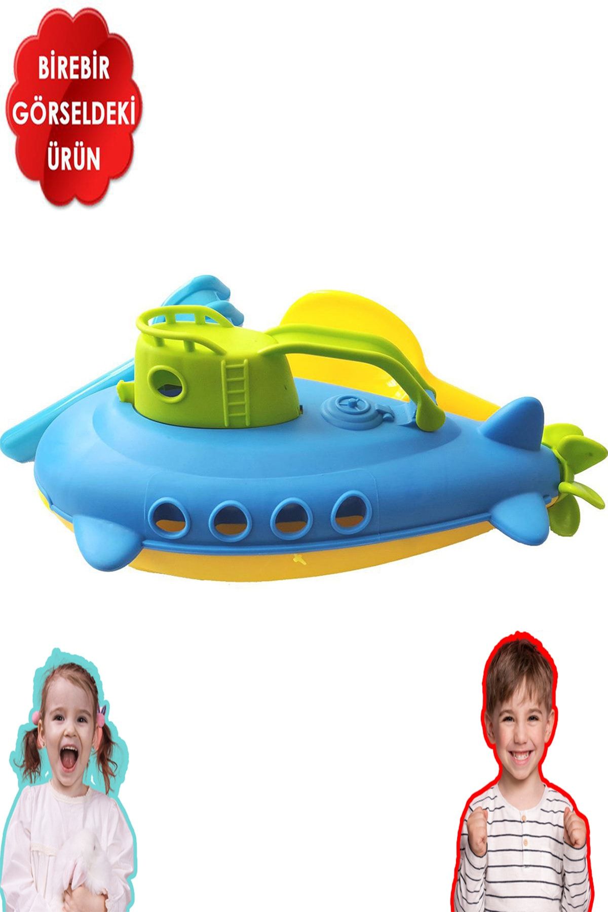 Hediye Nest-Propeller Submarine Ship Beach Toy and Rake Shovel Set 3