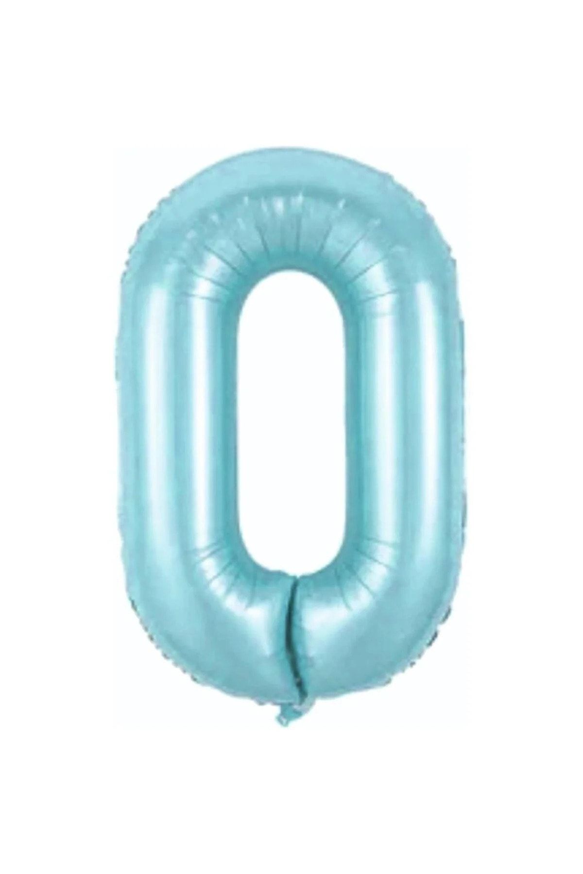 a k n concept Foil Balloon Number 0 Helium Balloon 76 Cm Blue