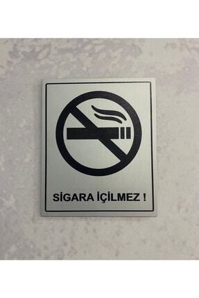 Dekokonsept Sigara Içilmez Levhası 10x12 Cm Metal Arkası Bantlı Kolay Montaj