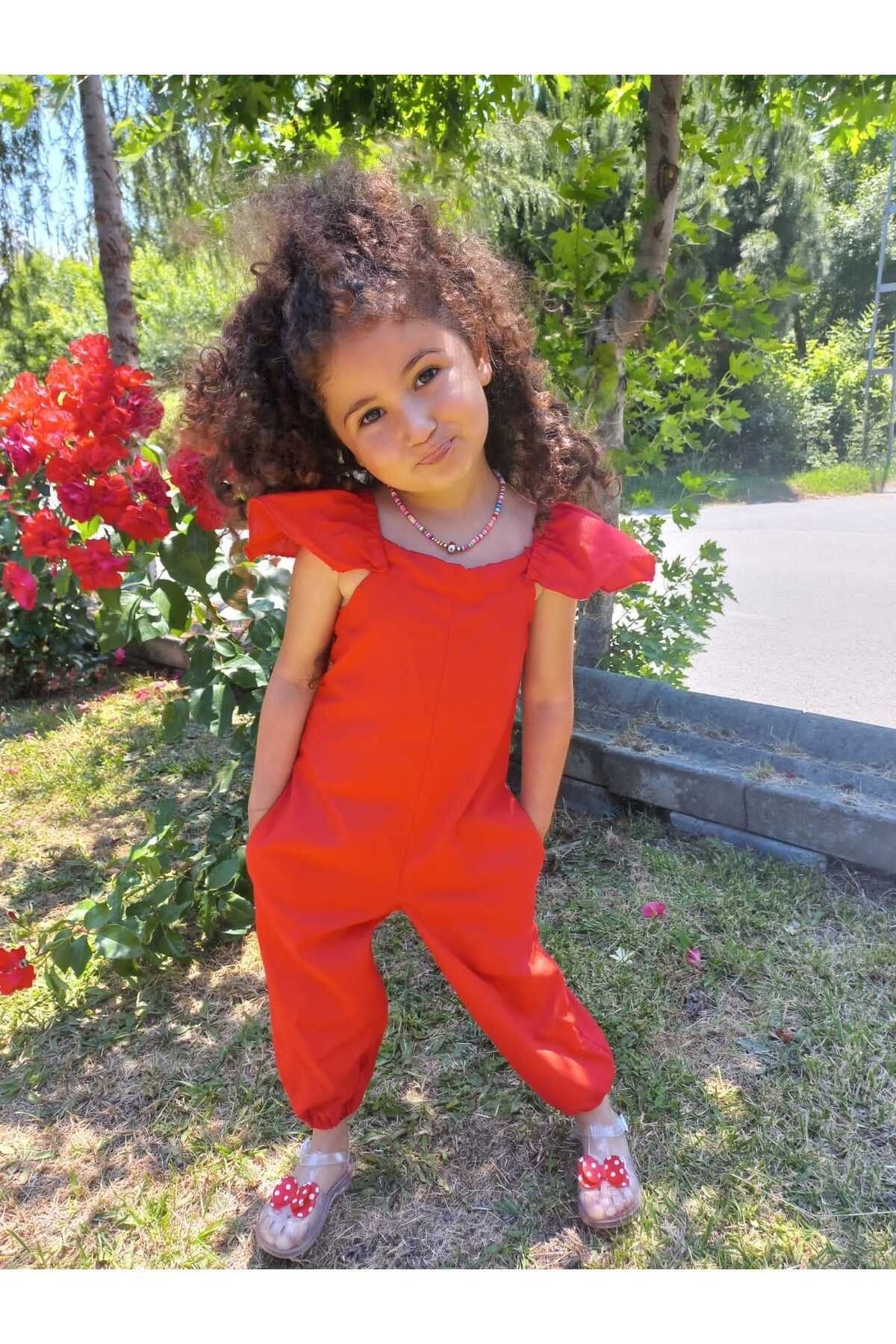 Red overall jumpsuit 2025