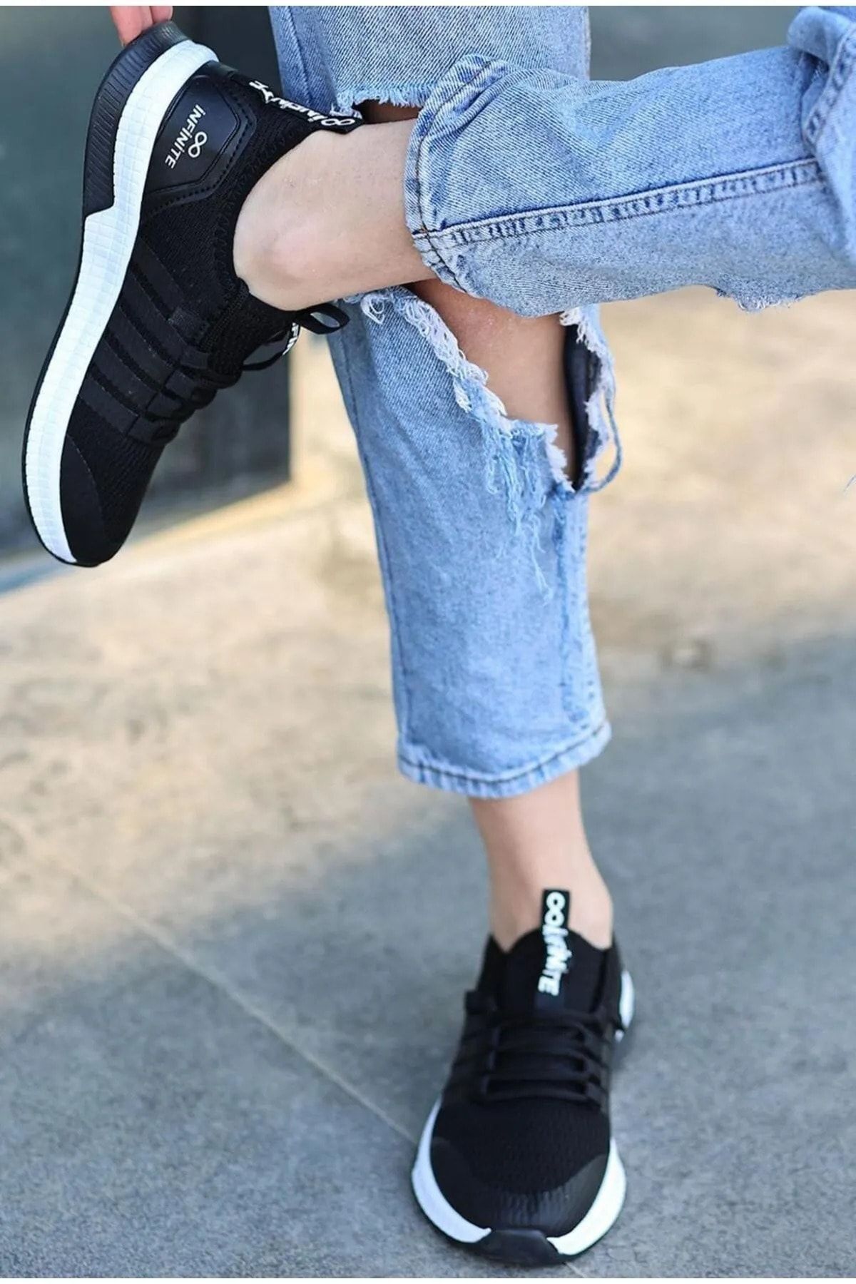 Pinkada Unisex Women s Men s Black Sneaker Sports Shoes Trendyol