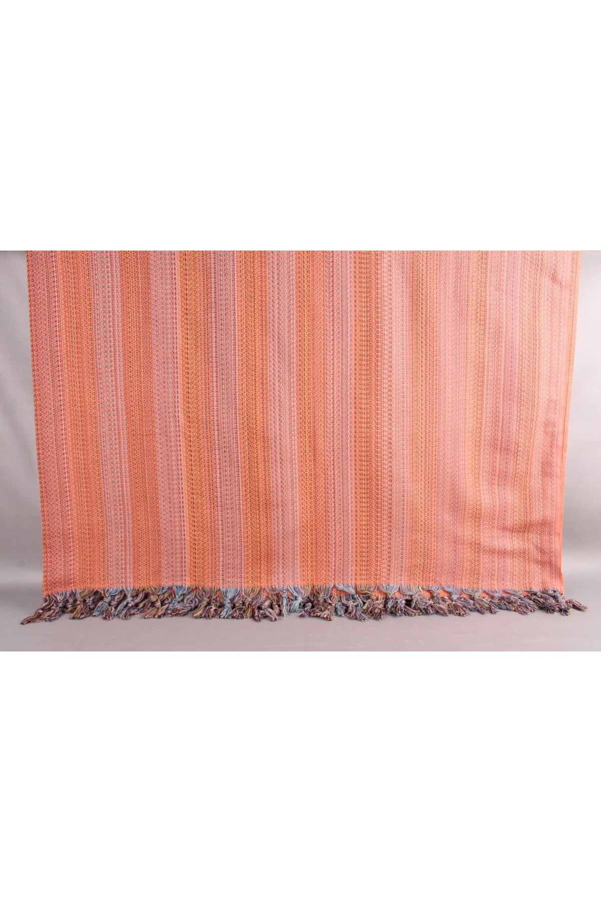 Pike Turuncu 220x225 Cm Pamuk Örtü Masa Örtüsü Pamuk Yatak Örtüsü 6