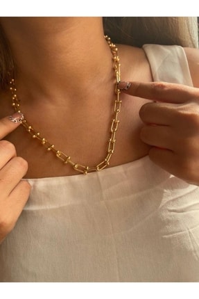 lookmess TIFANY MODEL ÇELİK KOLYE