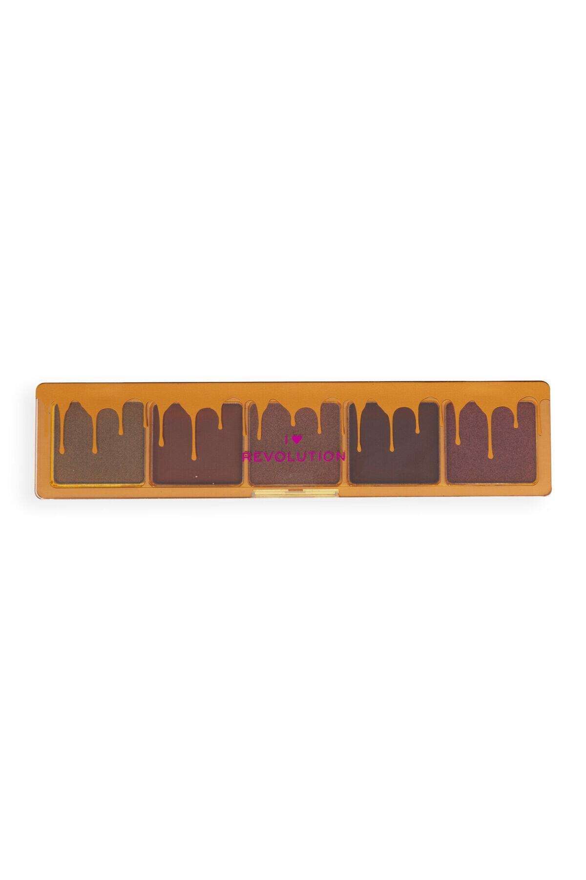 I HEART REVOLUTION-Eyeshadow Palette Mini Chocolate Milk and Ganache 6