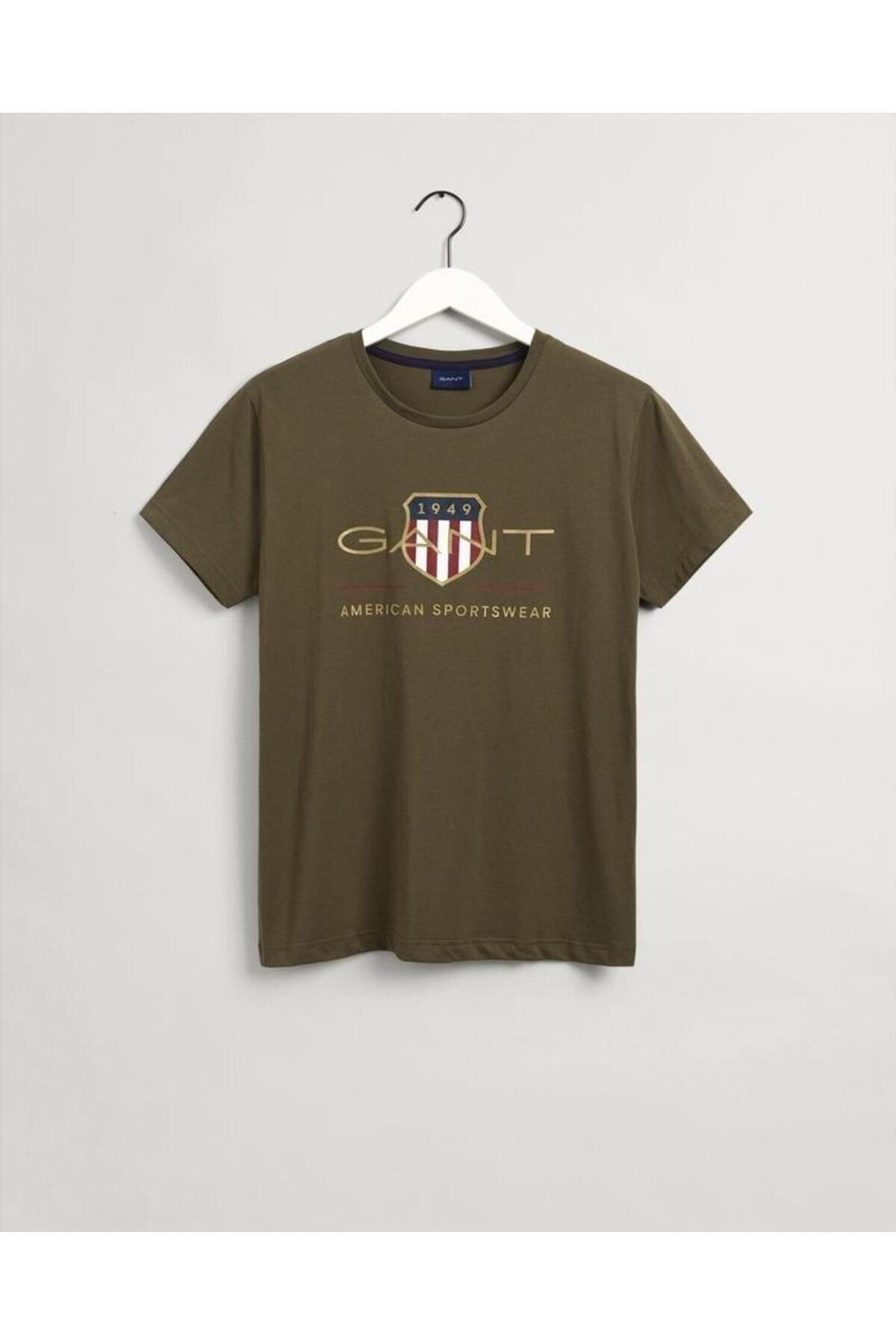 GANT Camiseta Unisex para niños Archive Shield SS, Gris Claro, 158-164