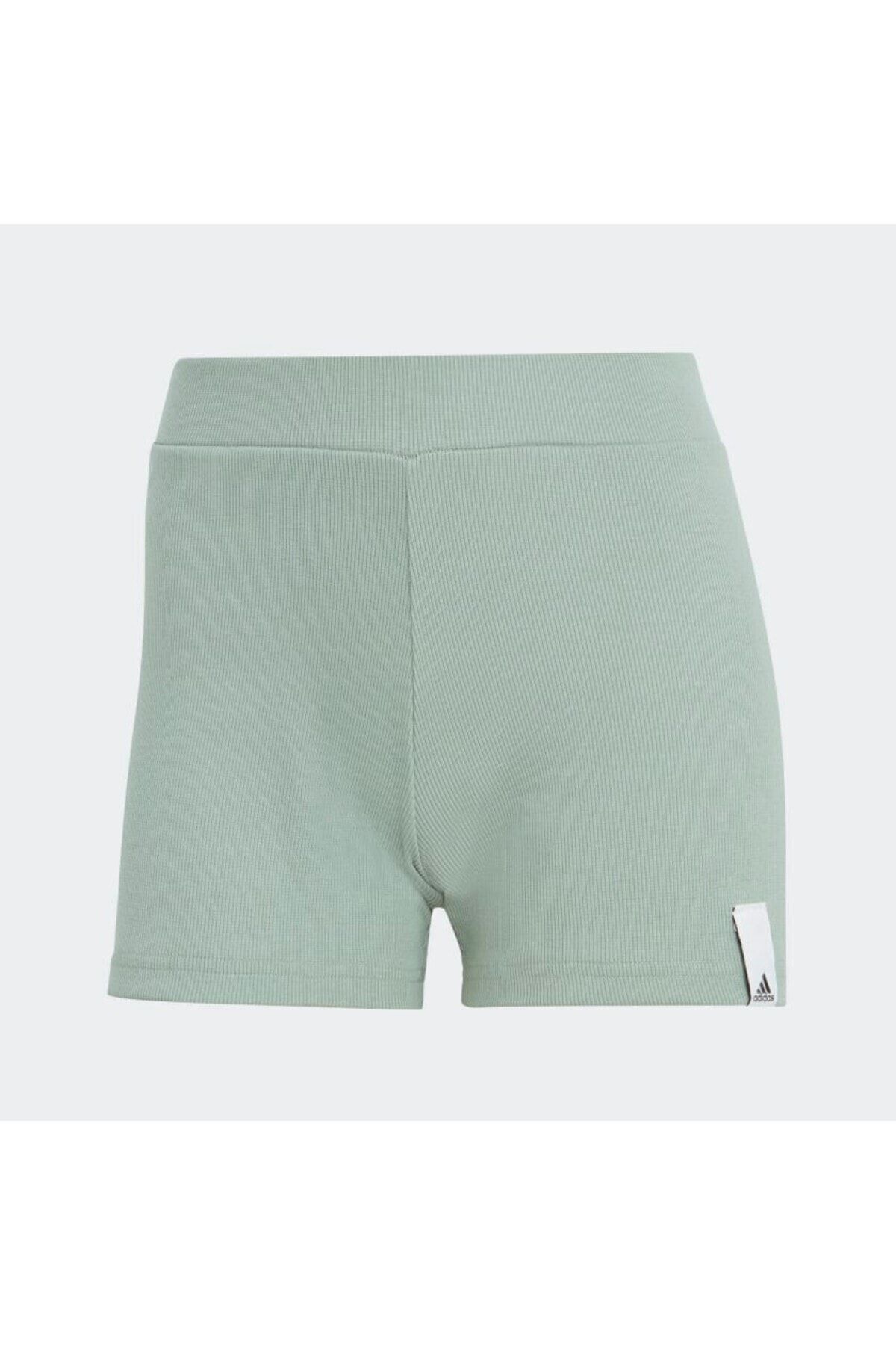adidas-Dámske khaki šortky Lounge Rib Booty 4