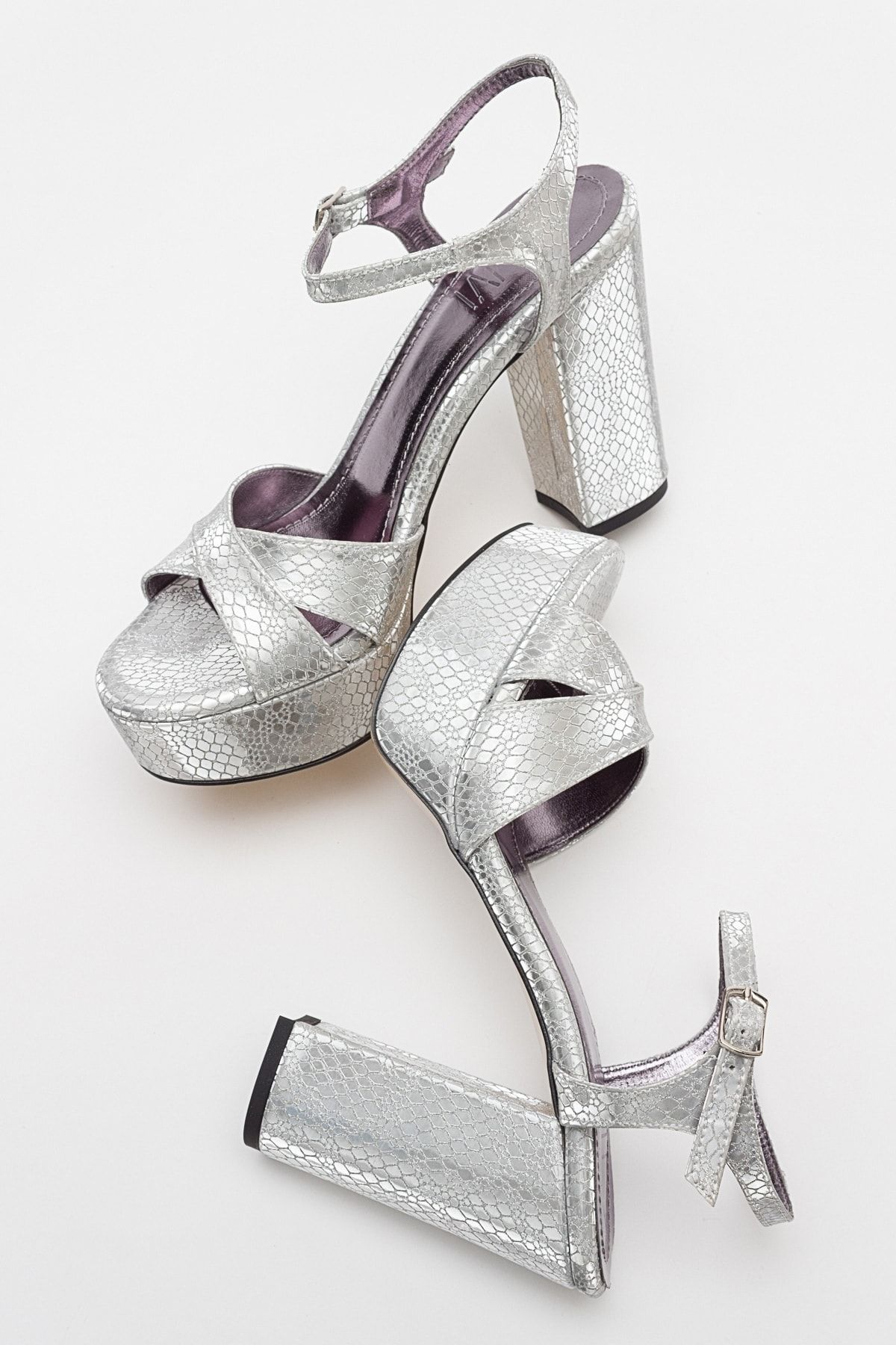 Patterned platform heels online
