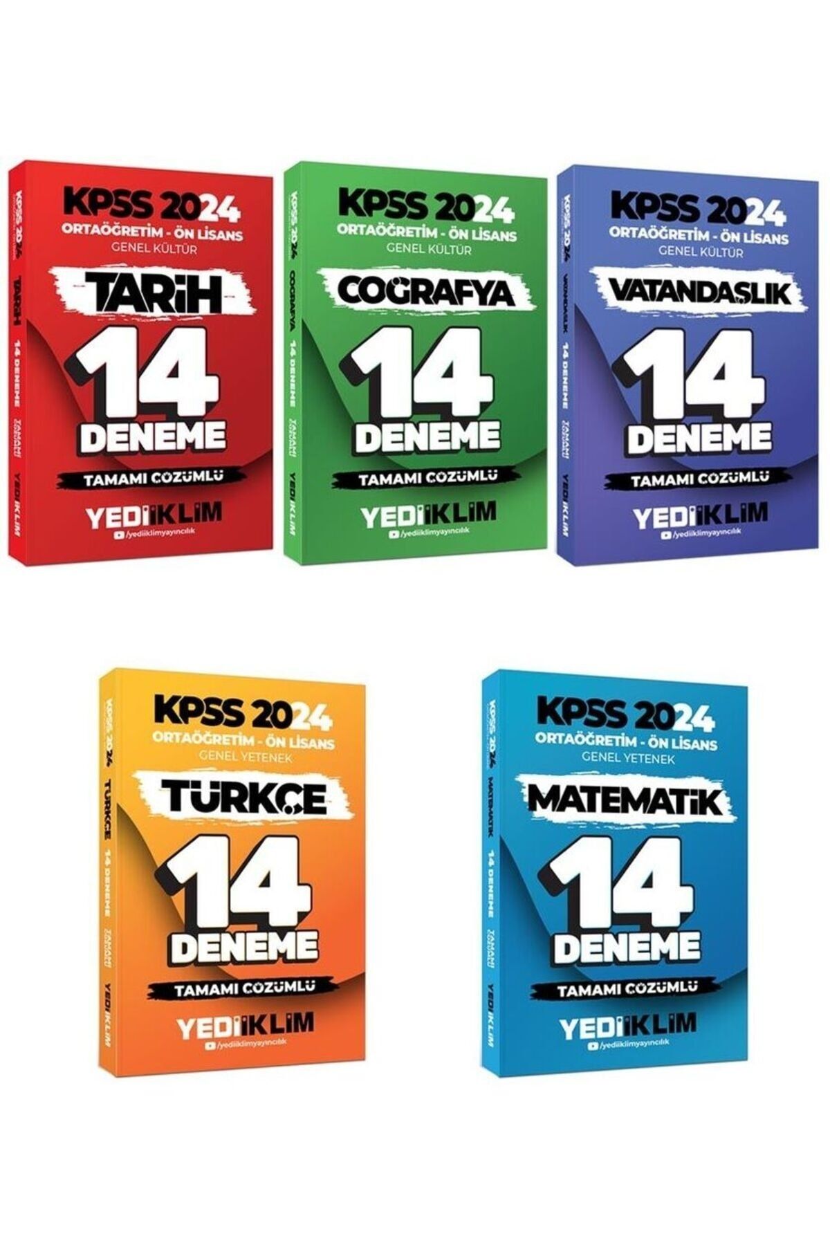 Yediiklim Yayınları Yediiklim 2024 KPSS Ortaöğretim Ön Lisans GYGK 5