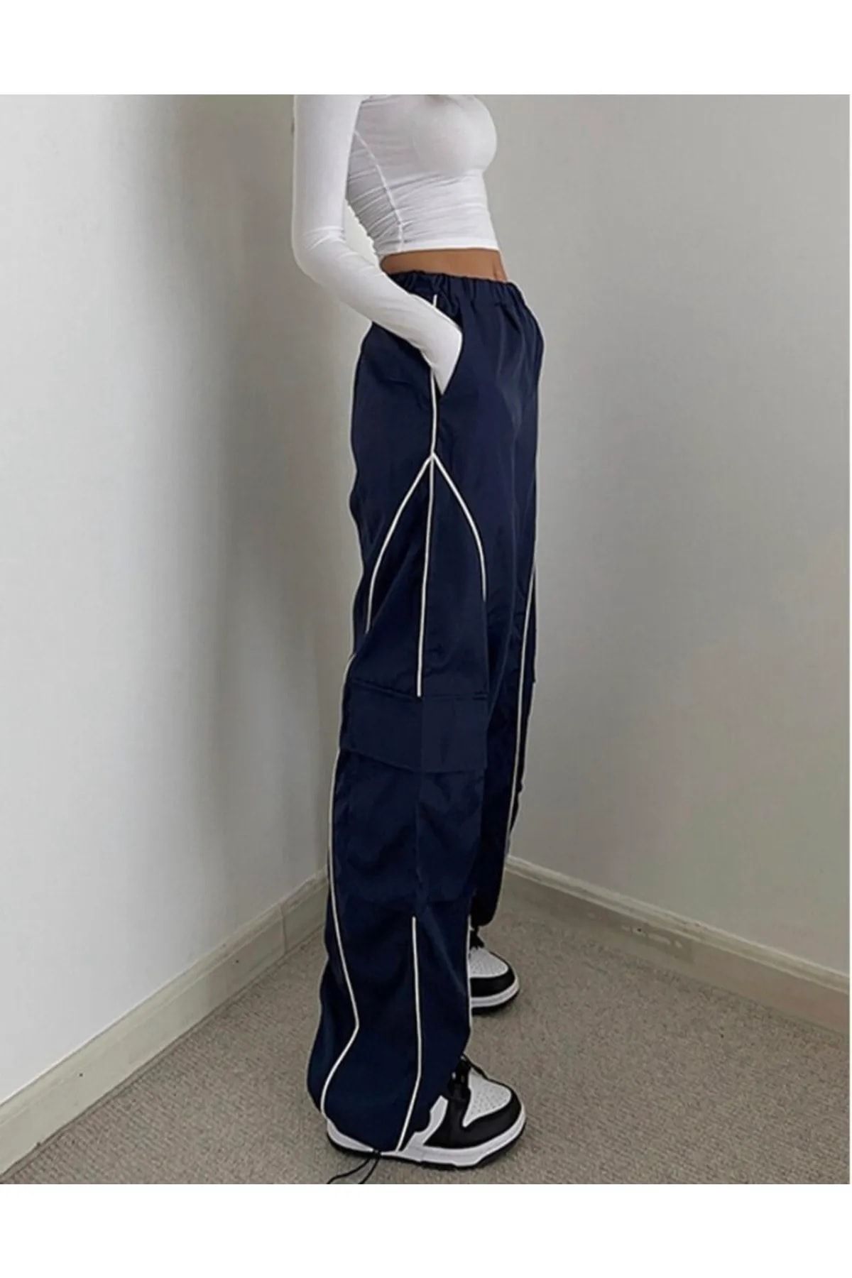 Parachute material track pants online
