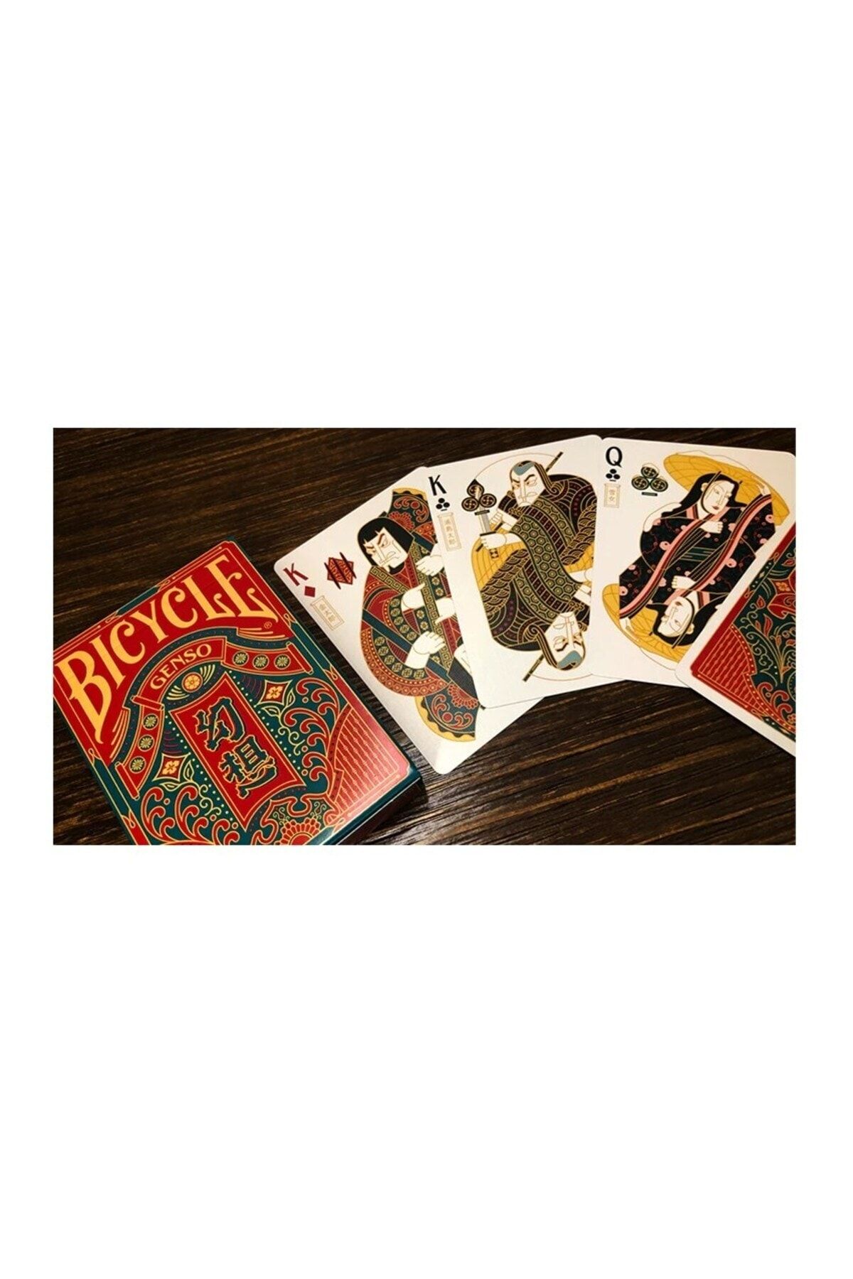 OyuncaklarÜlkesi-Bicycle Genso Green Game Card Playing Cards Deck 7